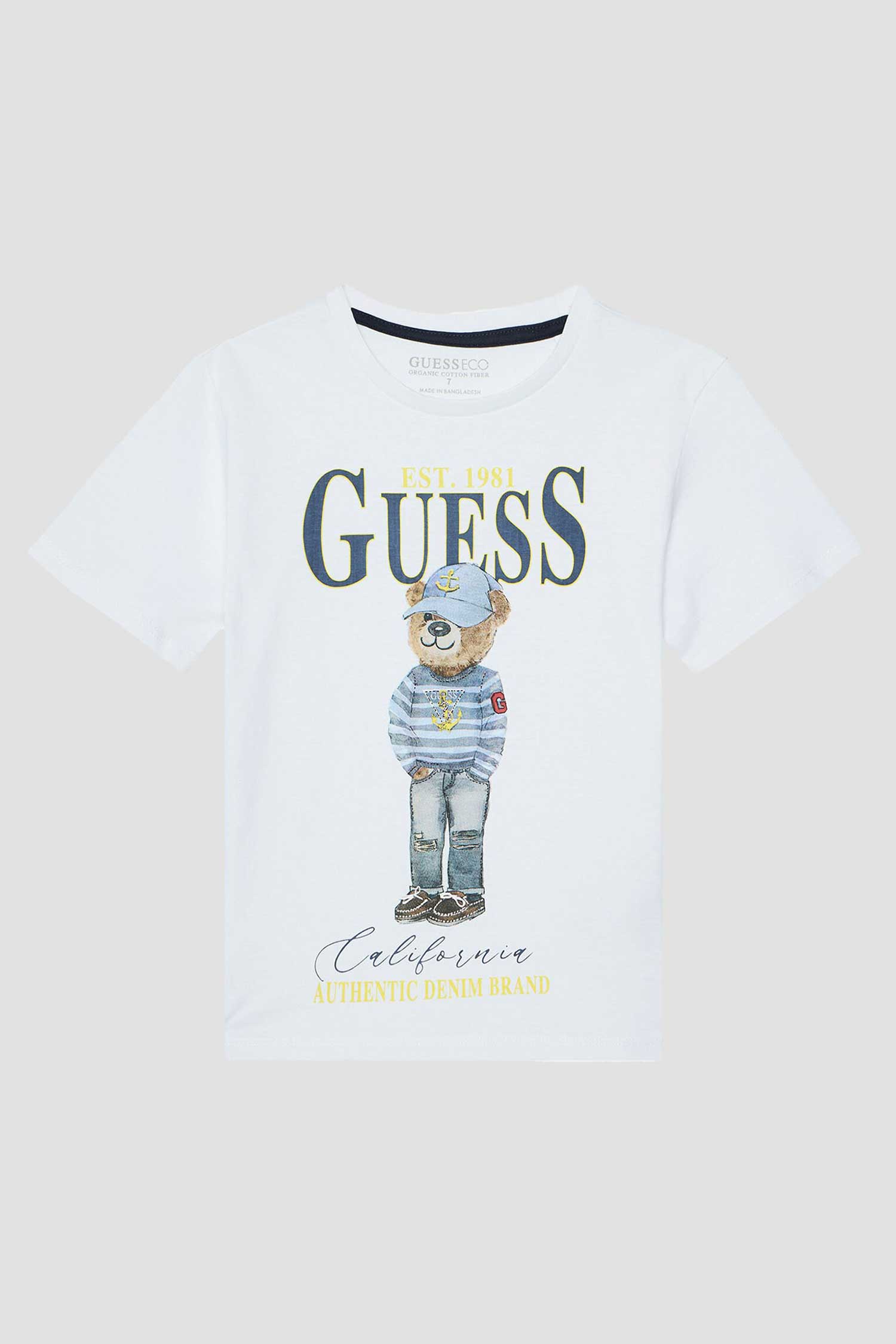 Дитяча біла футболка Guеss Kids L5RI17.K8HM4;G011