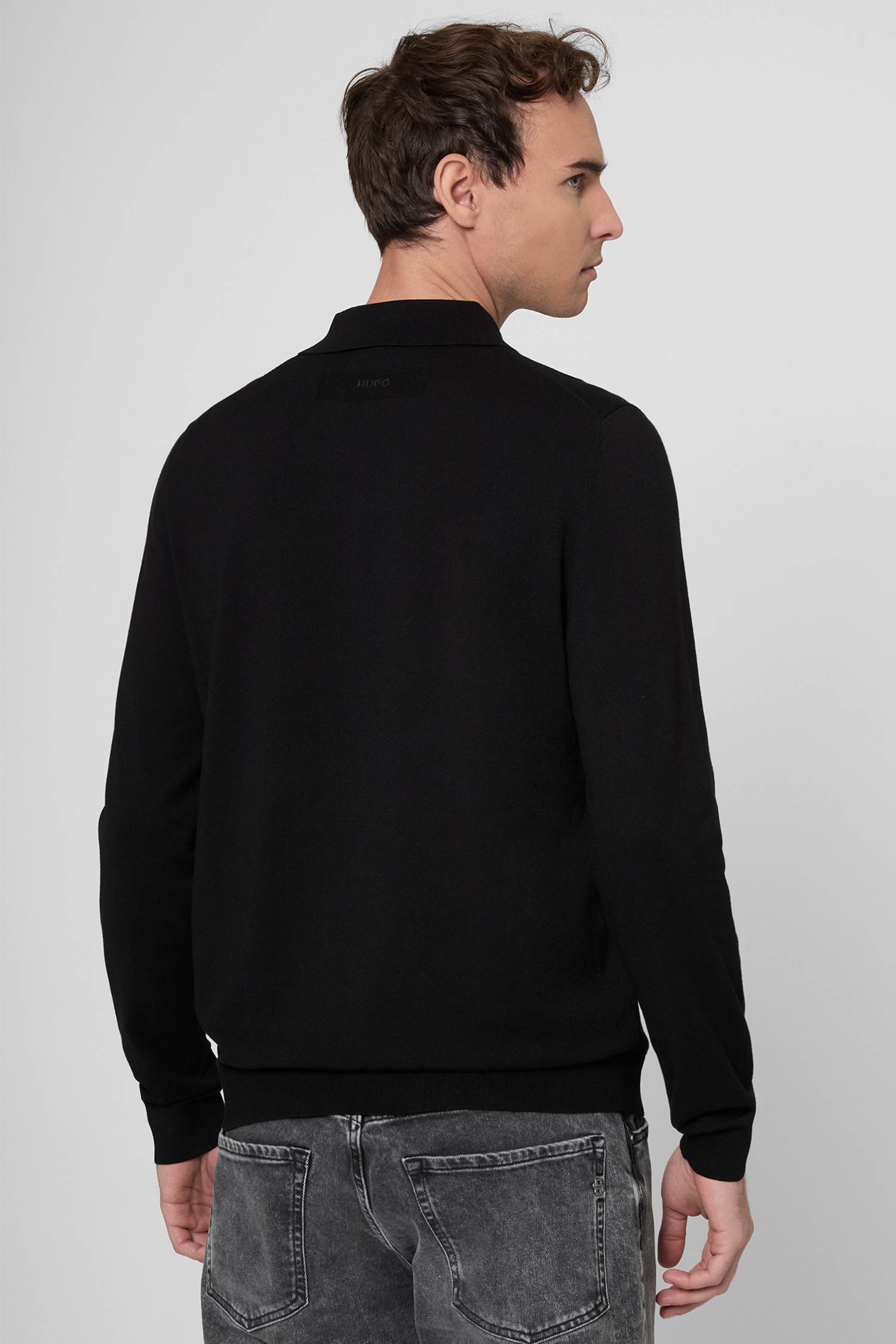 Чоловіче чорне поло HUGO 50532050;001