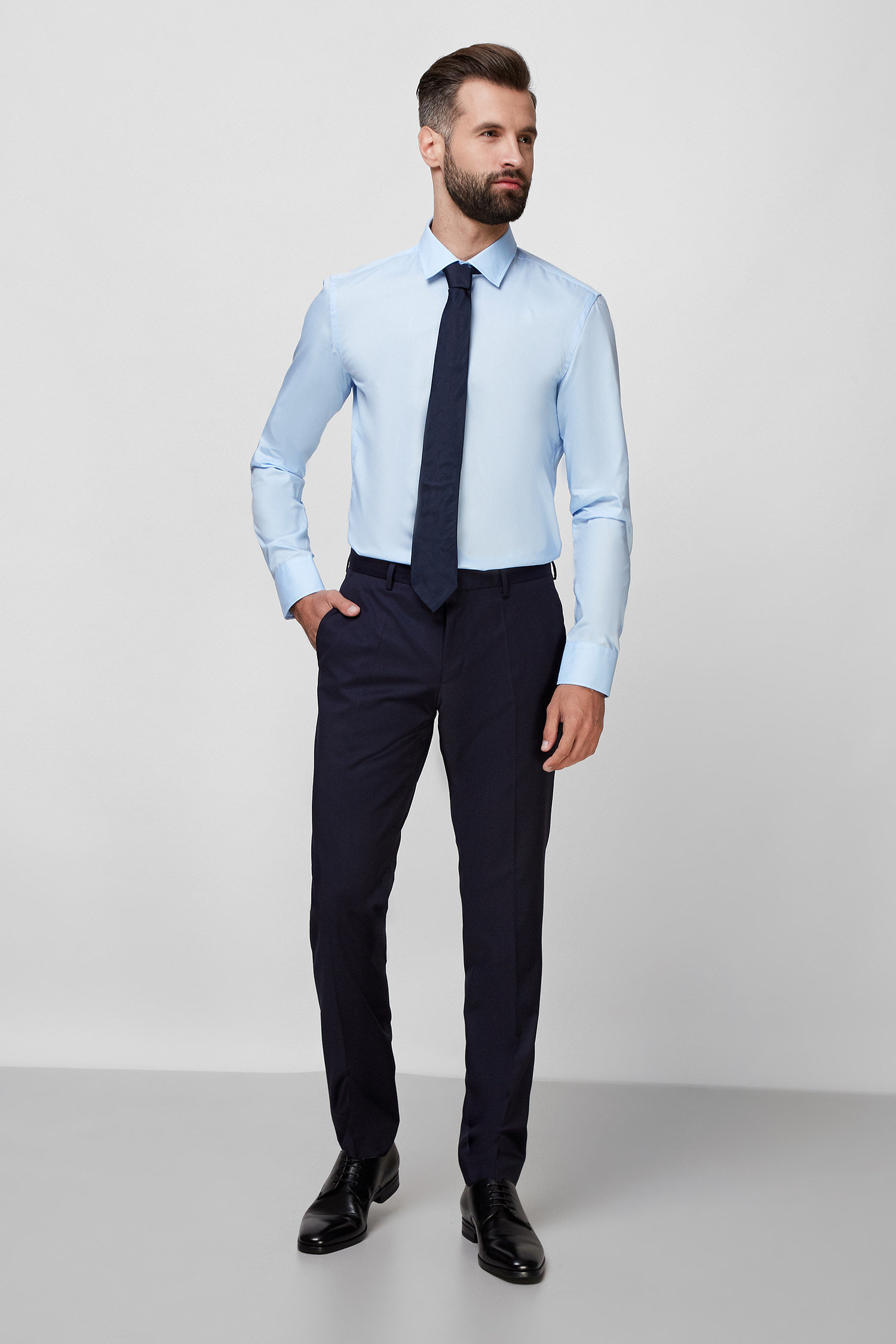 Чоловіча блакитна сорочка BOSS 50327693;450