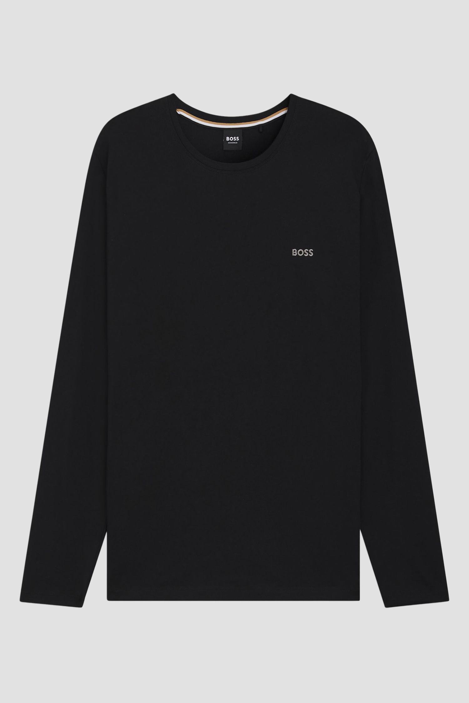 Мужской черный лонгслив BOSS 50515390;001