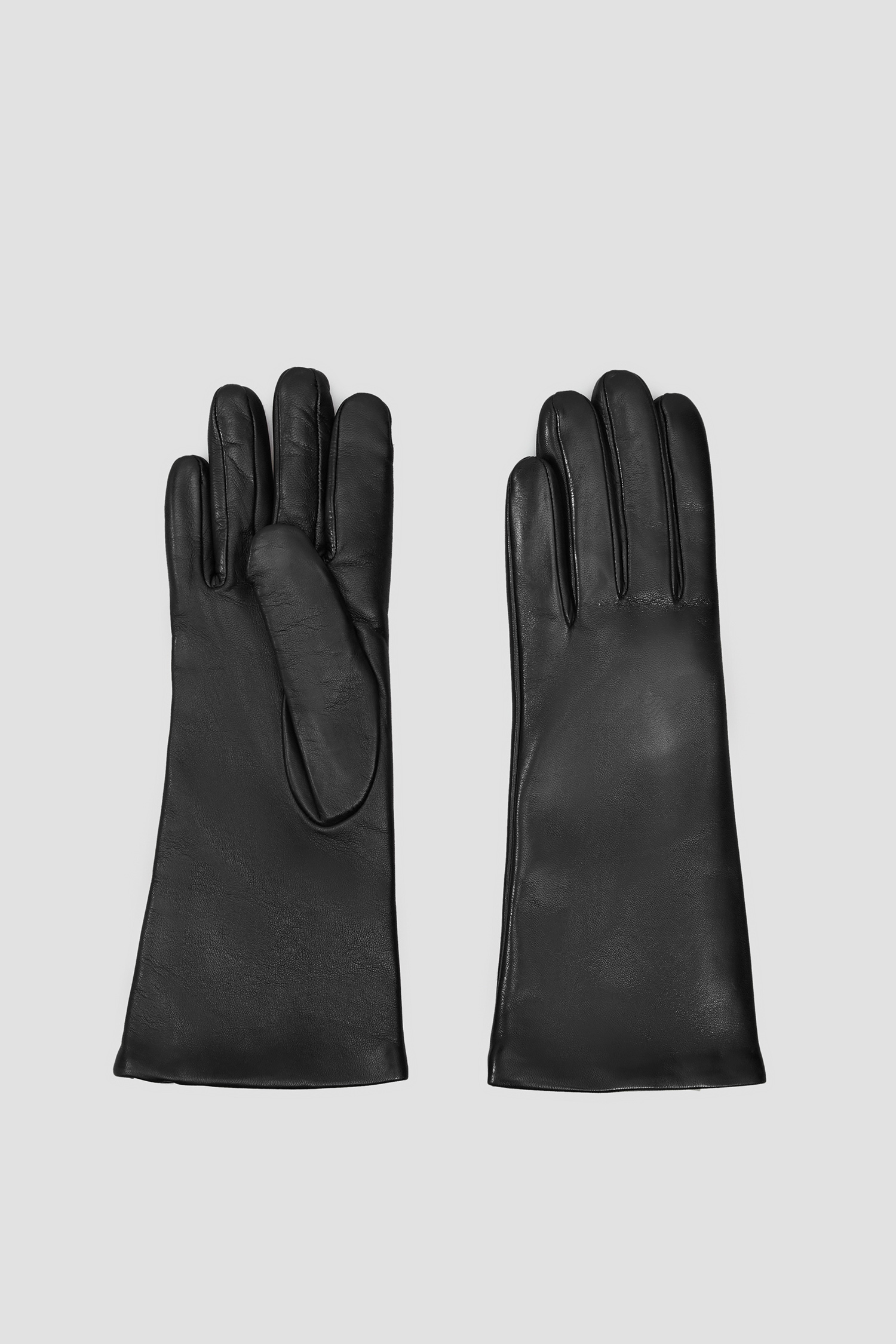 Чорні шкіряні рукавички для дівчат Baldinini F2B102NAPP;0000