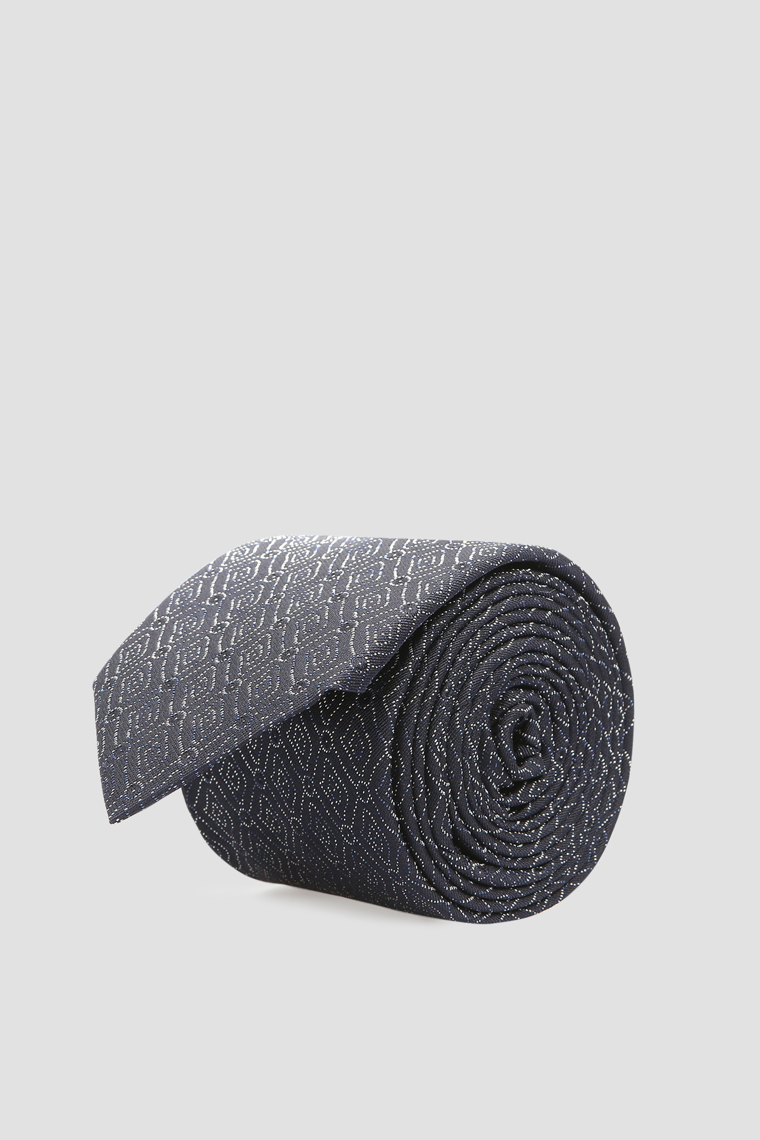 Мужской темно-синий галстук с узором Karl Lagerfeld 582158.805100;640