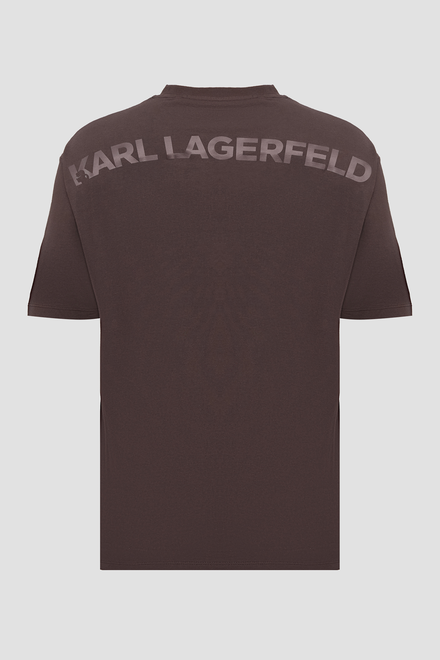 Чоловіча темно-коричнева футболка Karl Lagerfeld 561225.755133;490