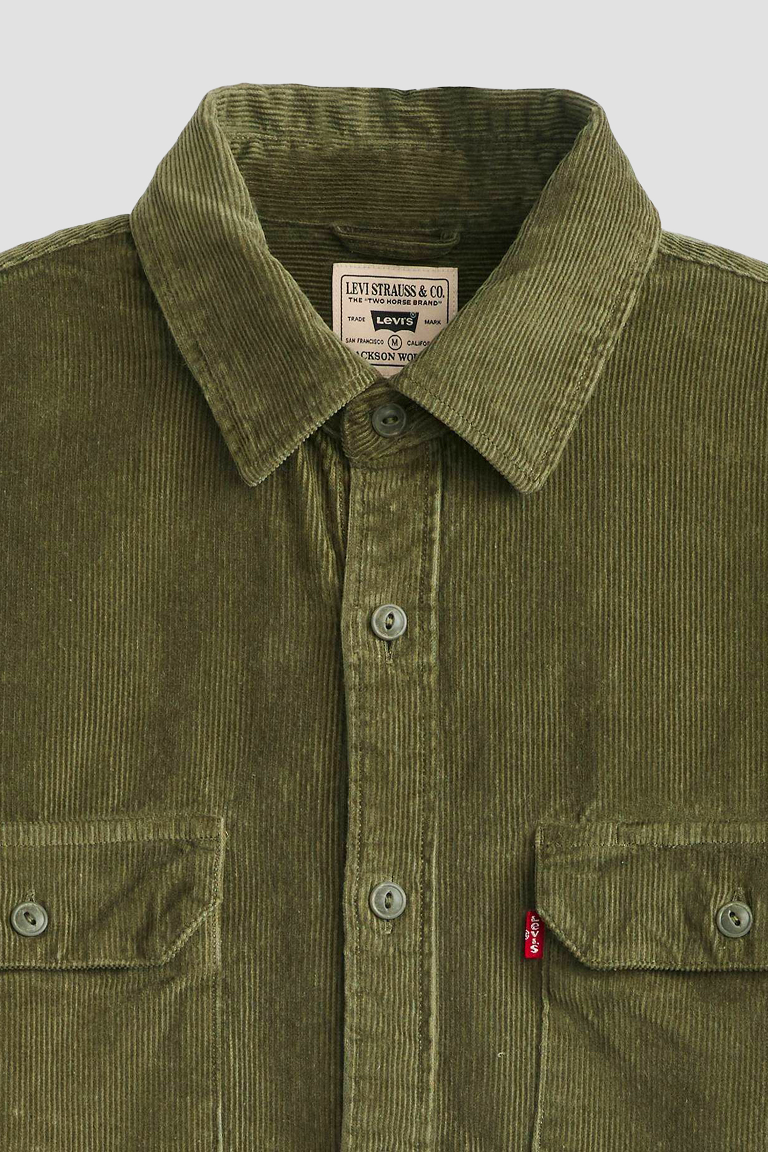 Мужская зеленая вельветовая рубашка Levi’s® 19573;0228