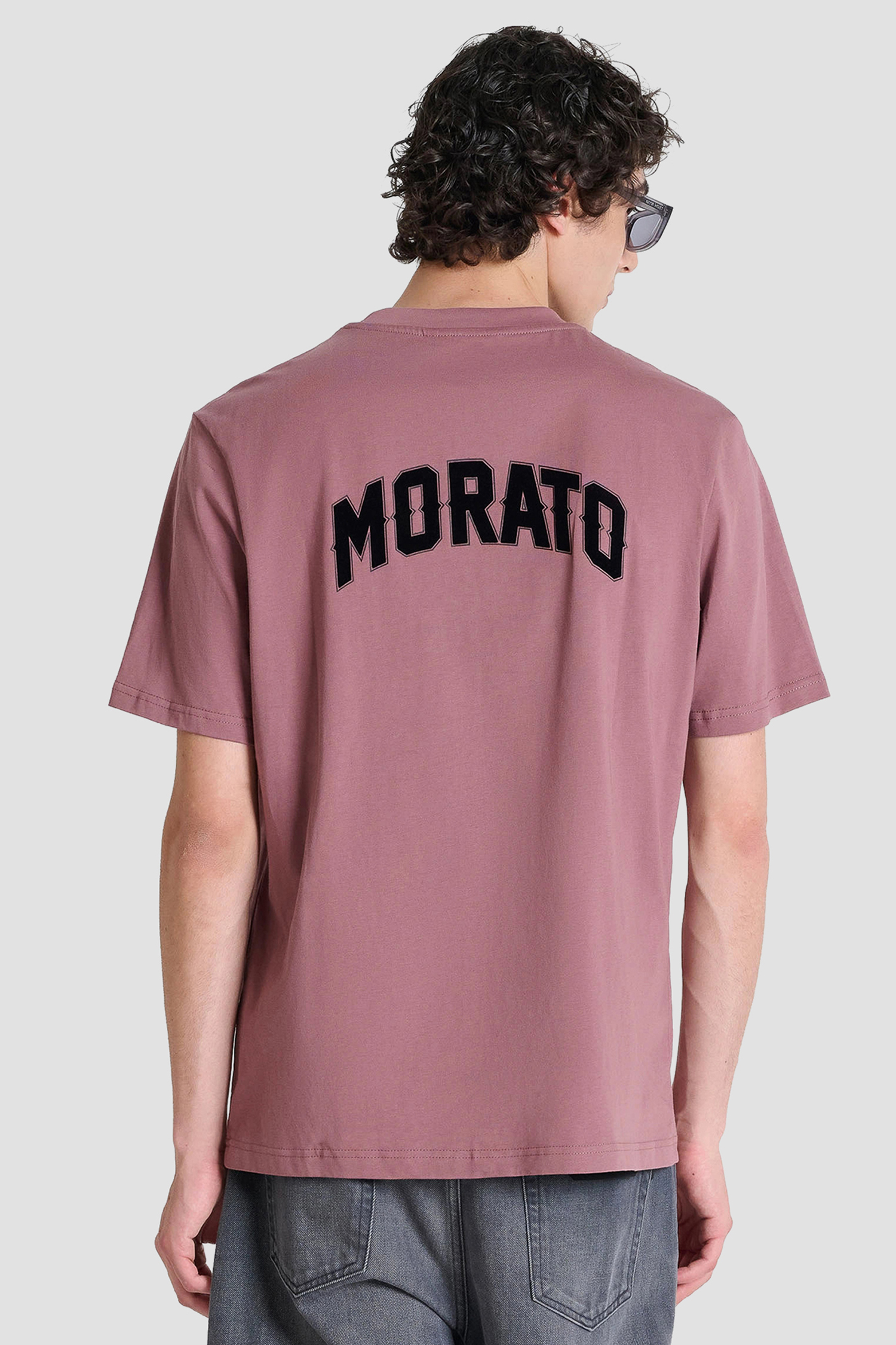 Мужская розовая футболка Antony Morato MMKS02688.FA100240;5111