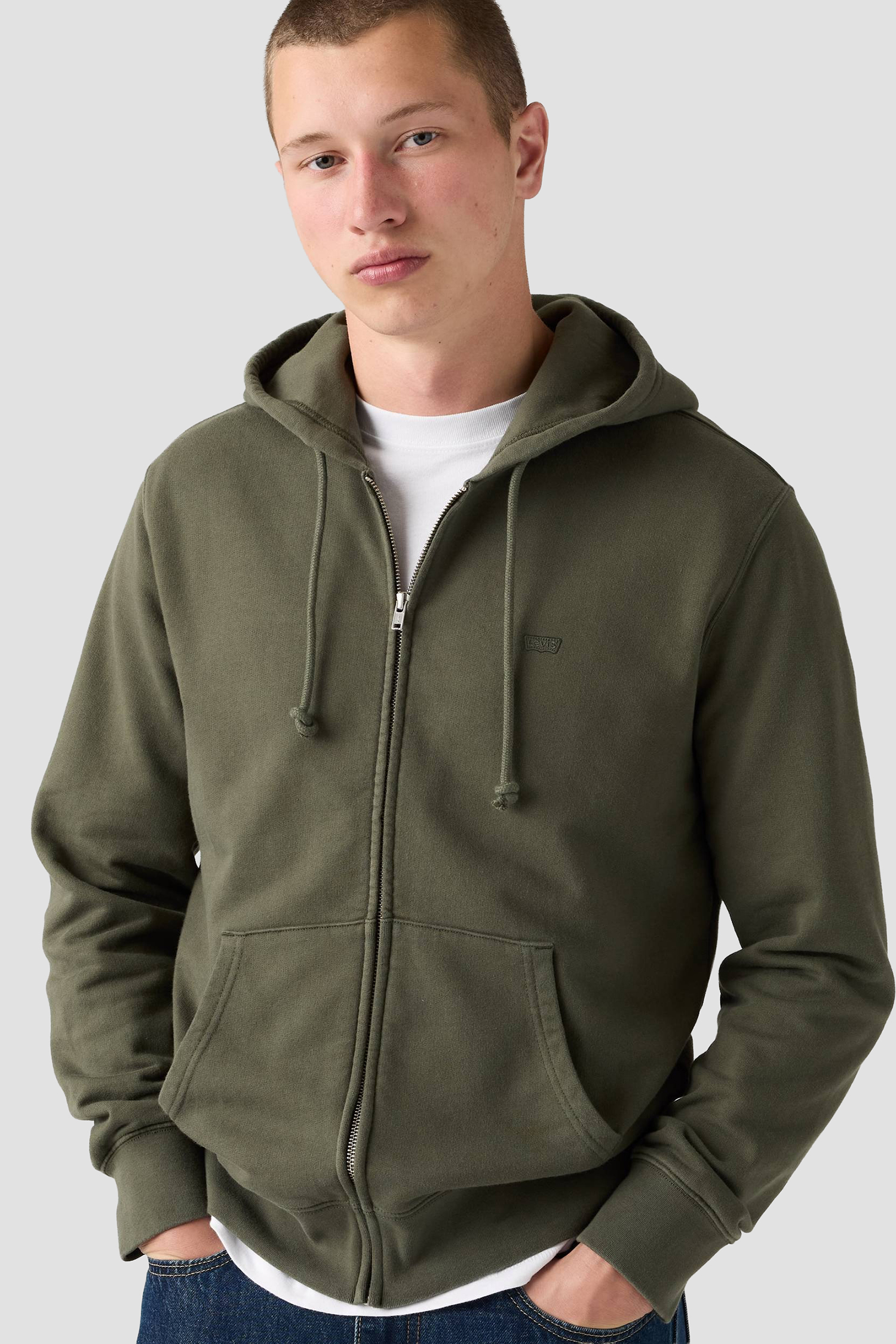 Чоловіча зелена кофта на блискавці Levi’s® 34584;0050
