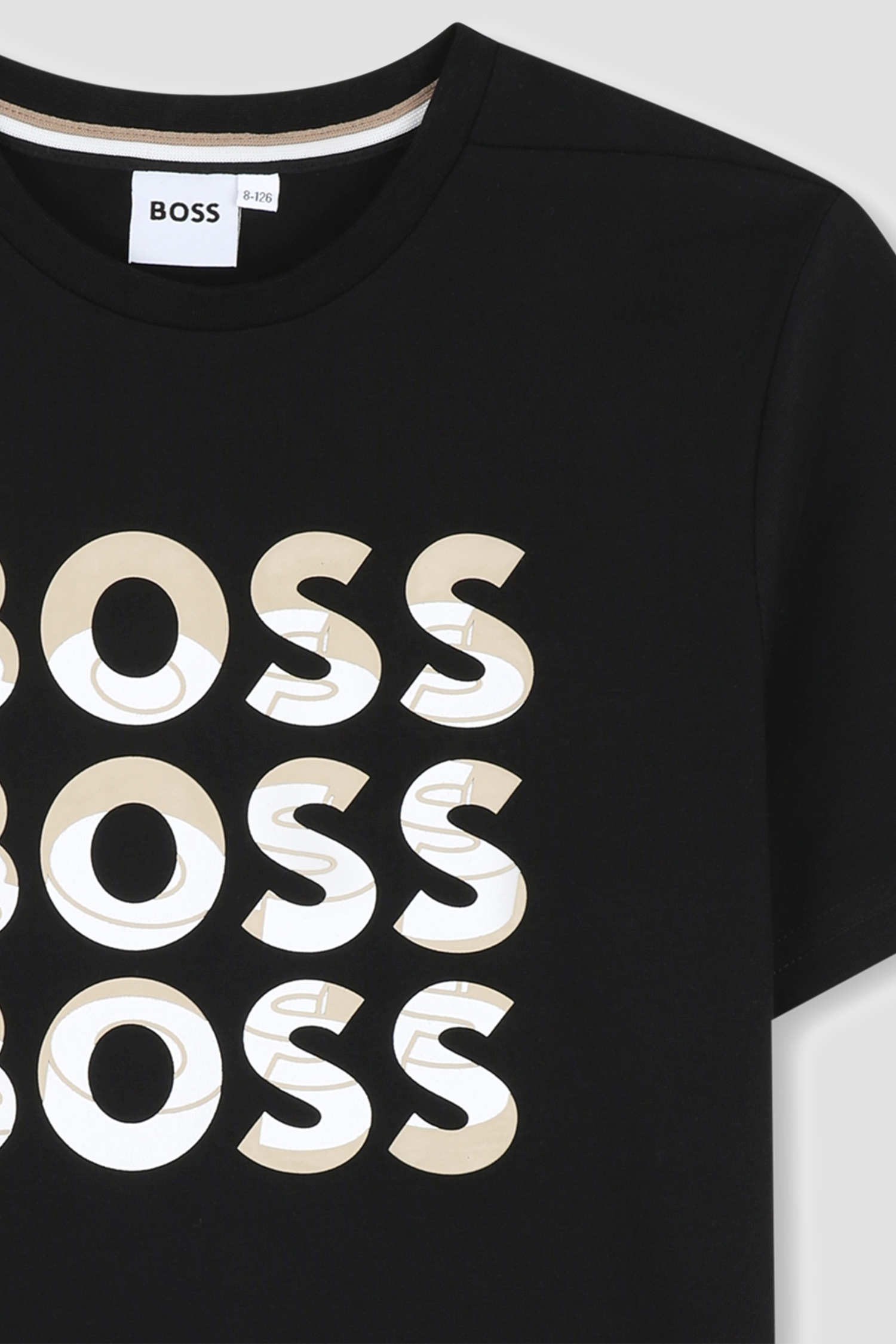 Дитяча чорна футболка BOSS kids J52038;09B
