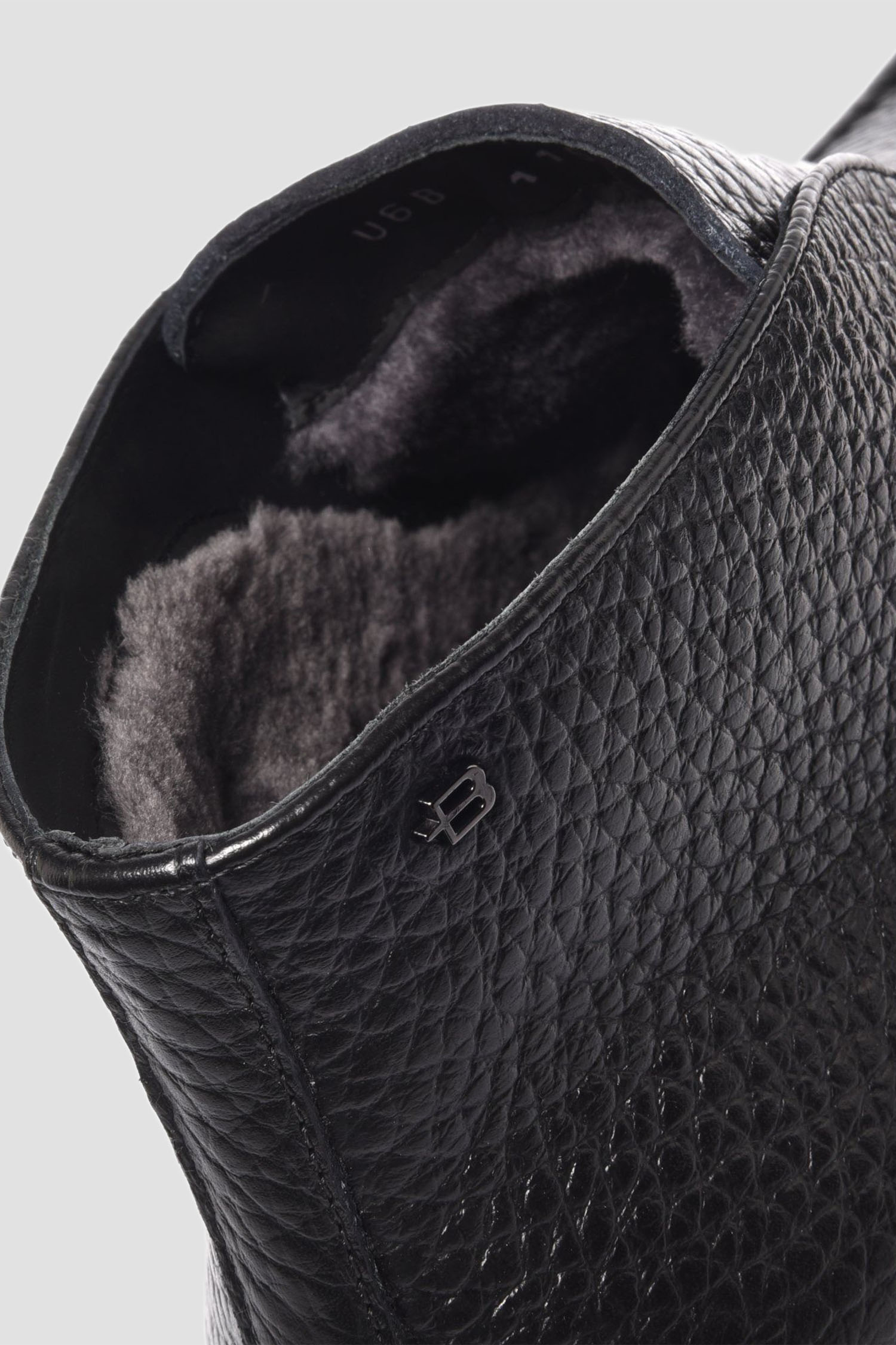 Мужские черные кожаные дезерты BALDININI U6B115A1BOTT;0000