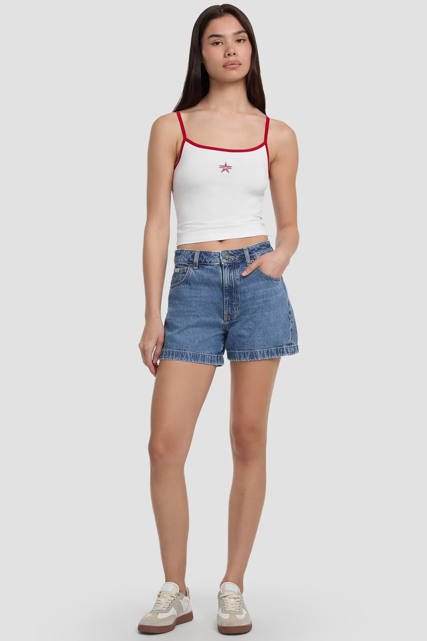 Женские синие джинсовые шорты Guess Jeans W5GD0S.D5O13;GJLV