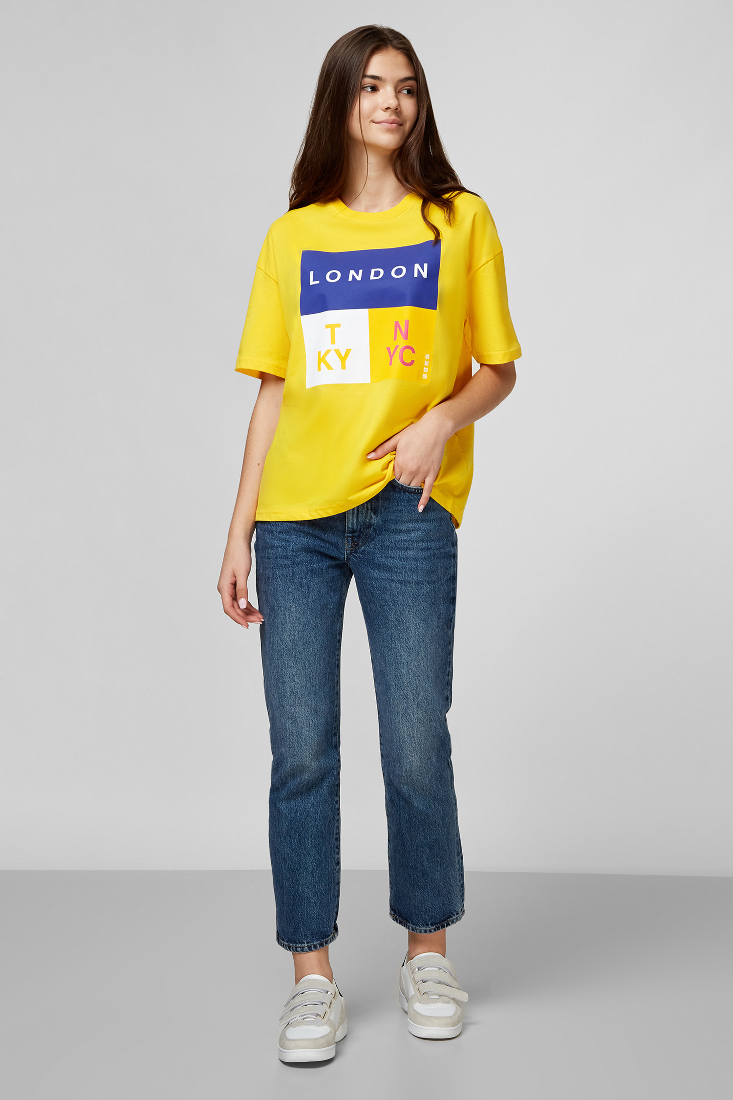 Желтая футболка для девушек SuperDry W1010142A;XX6