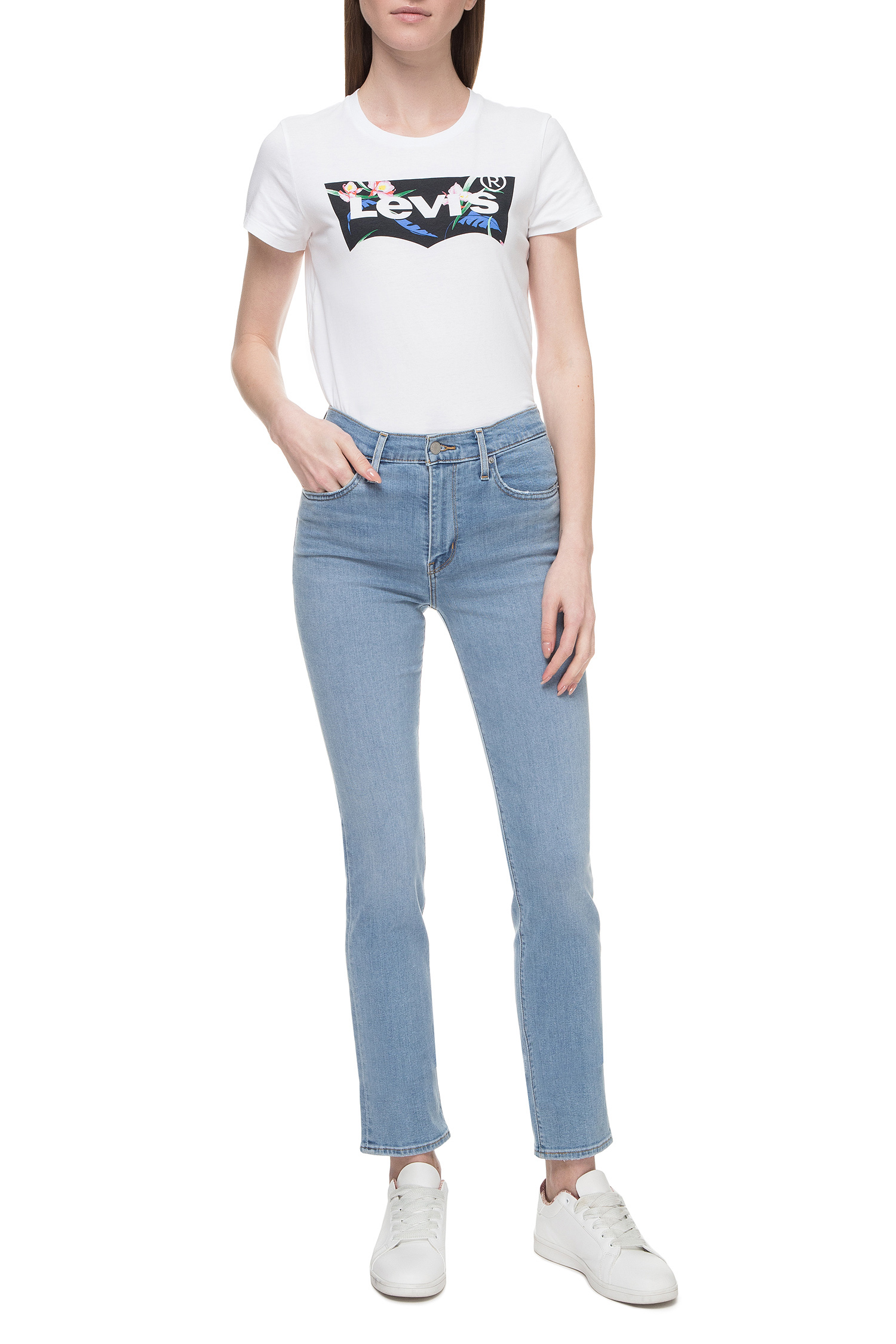 Жіночі блакитні джинси 724™ High Rise Straight Levi’s® 18883;0076