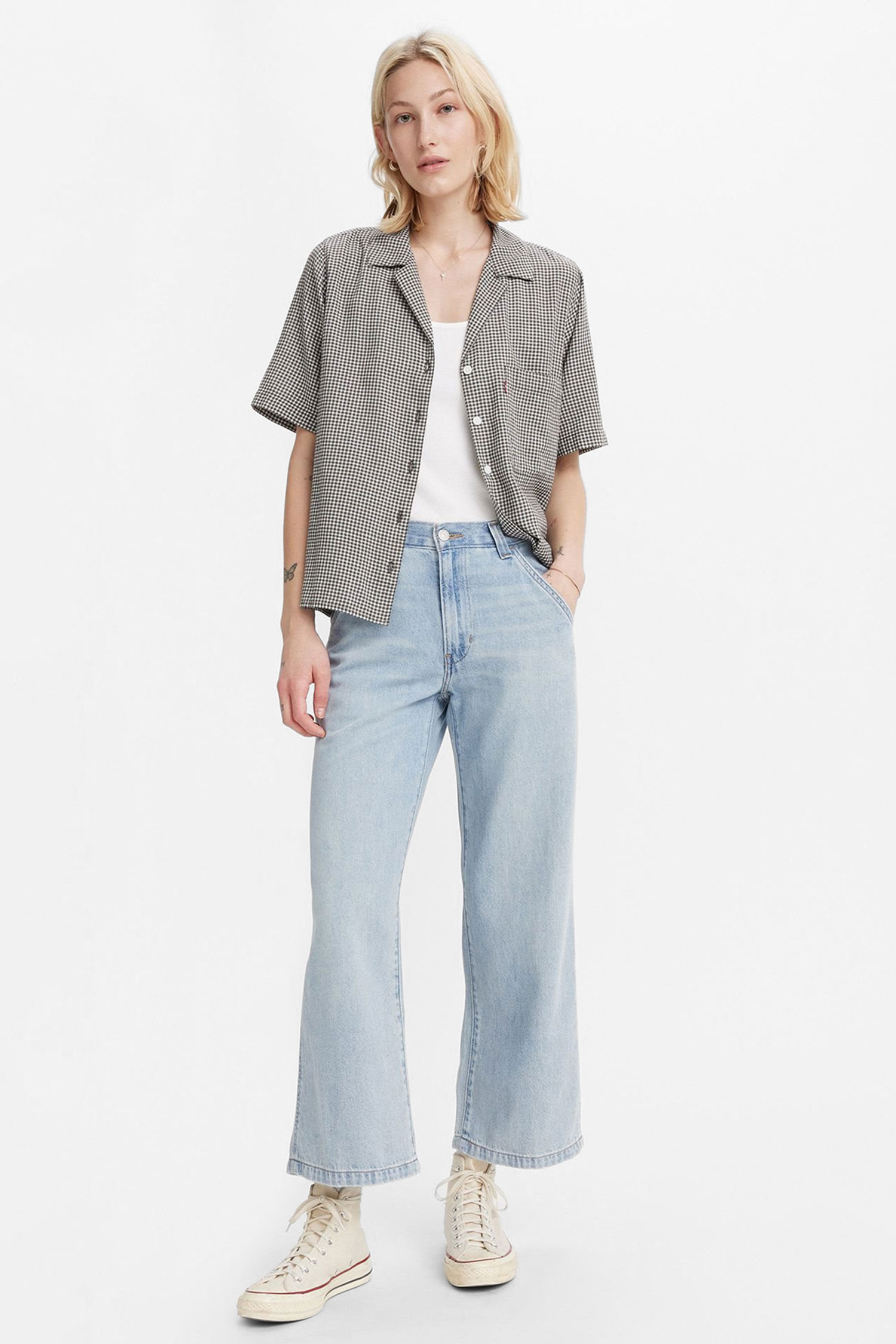 Женские голубые джинсы Baggy Carpenter Levi’s® A8699;0000