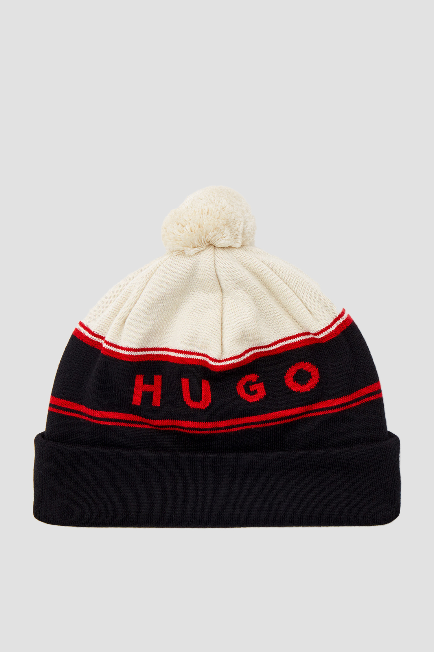 Мужская черная шапка HUGO 50475358;001