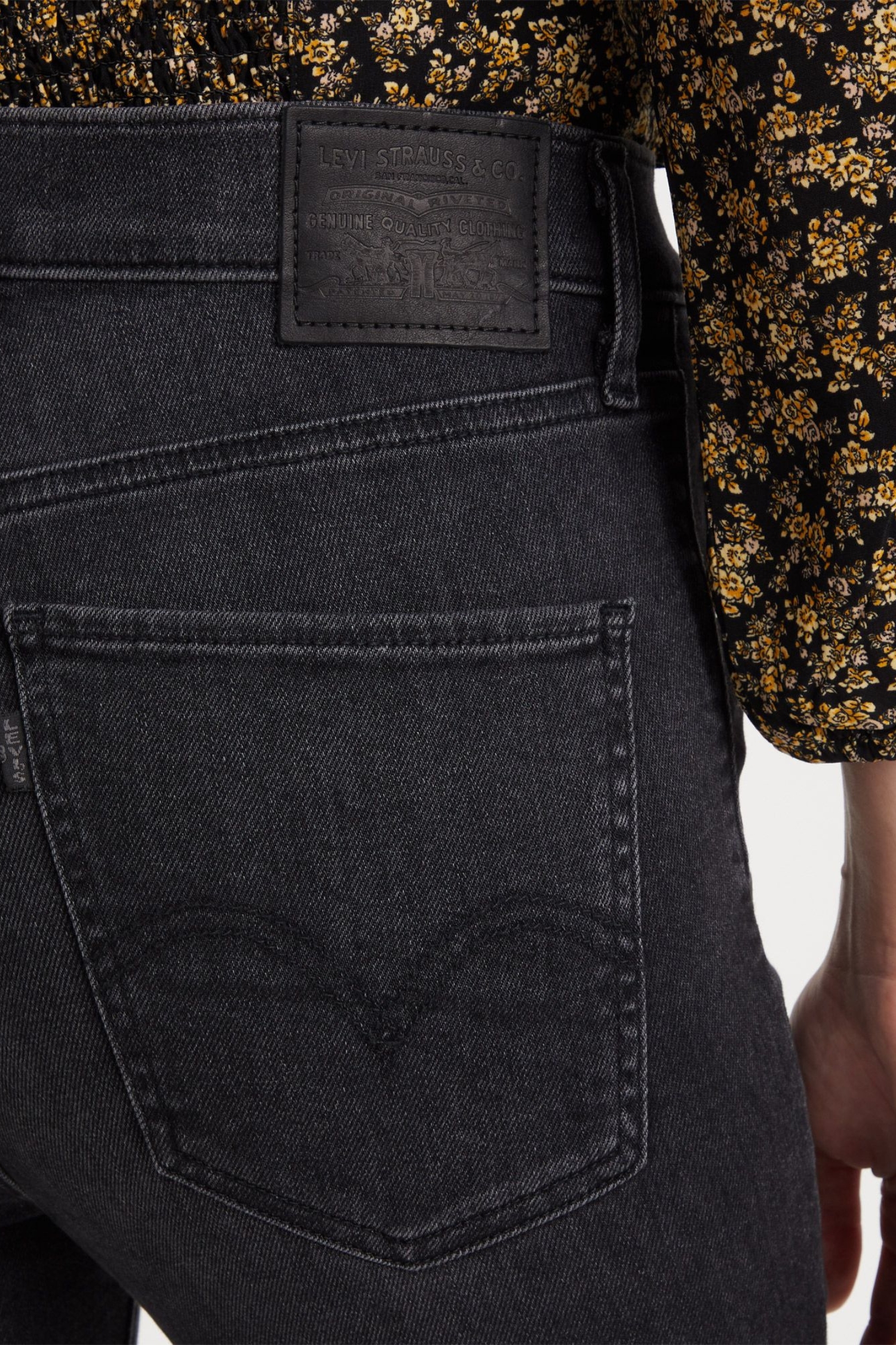 Женские черные джинсы Mile High Super Skinny Levi’s® 22791;0147