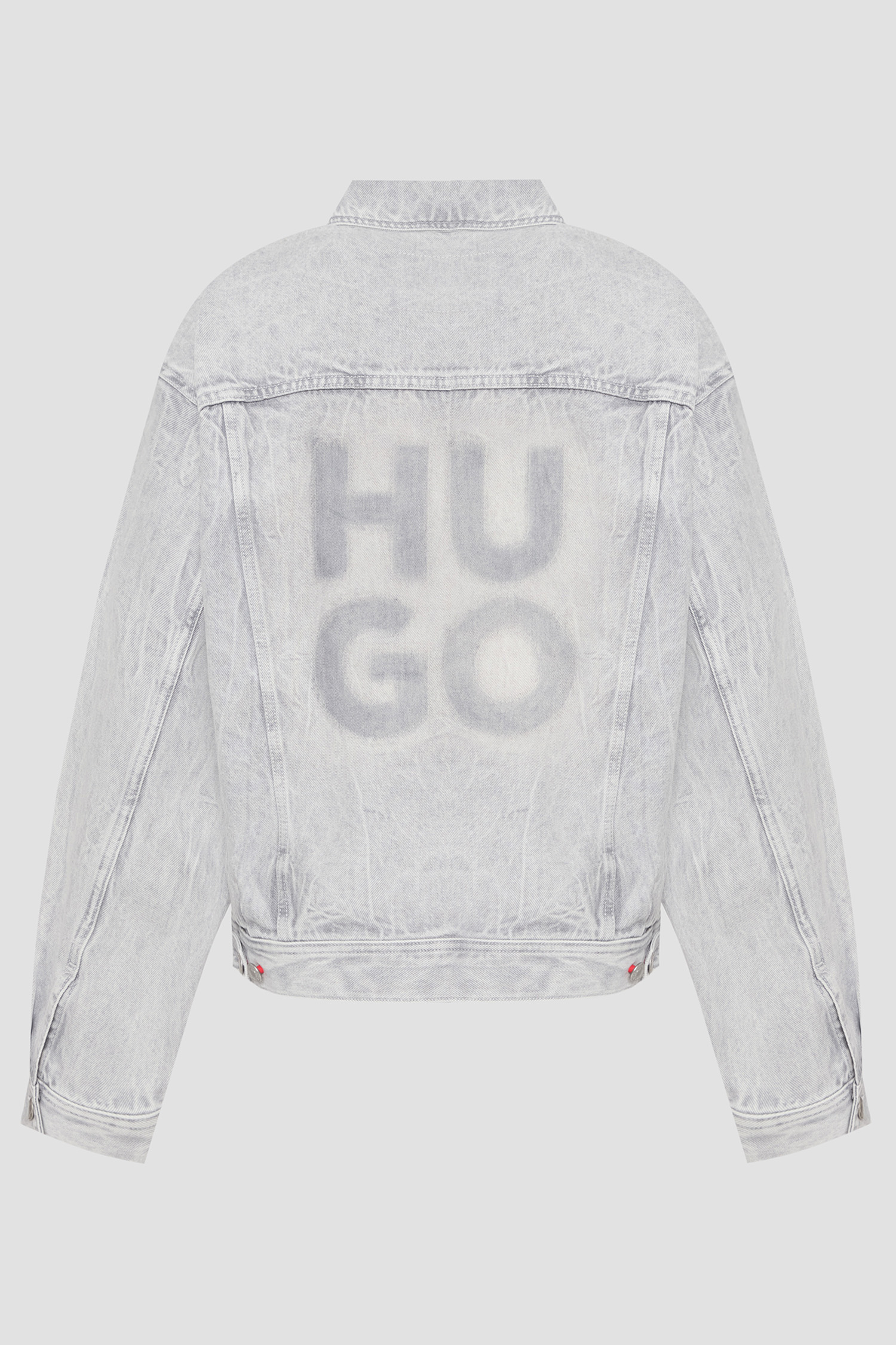 Мужская серая джинсовая куртка HUGO 50537733;040