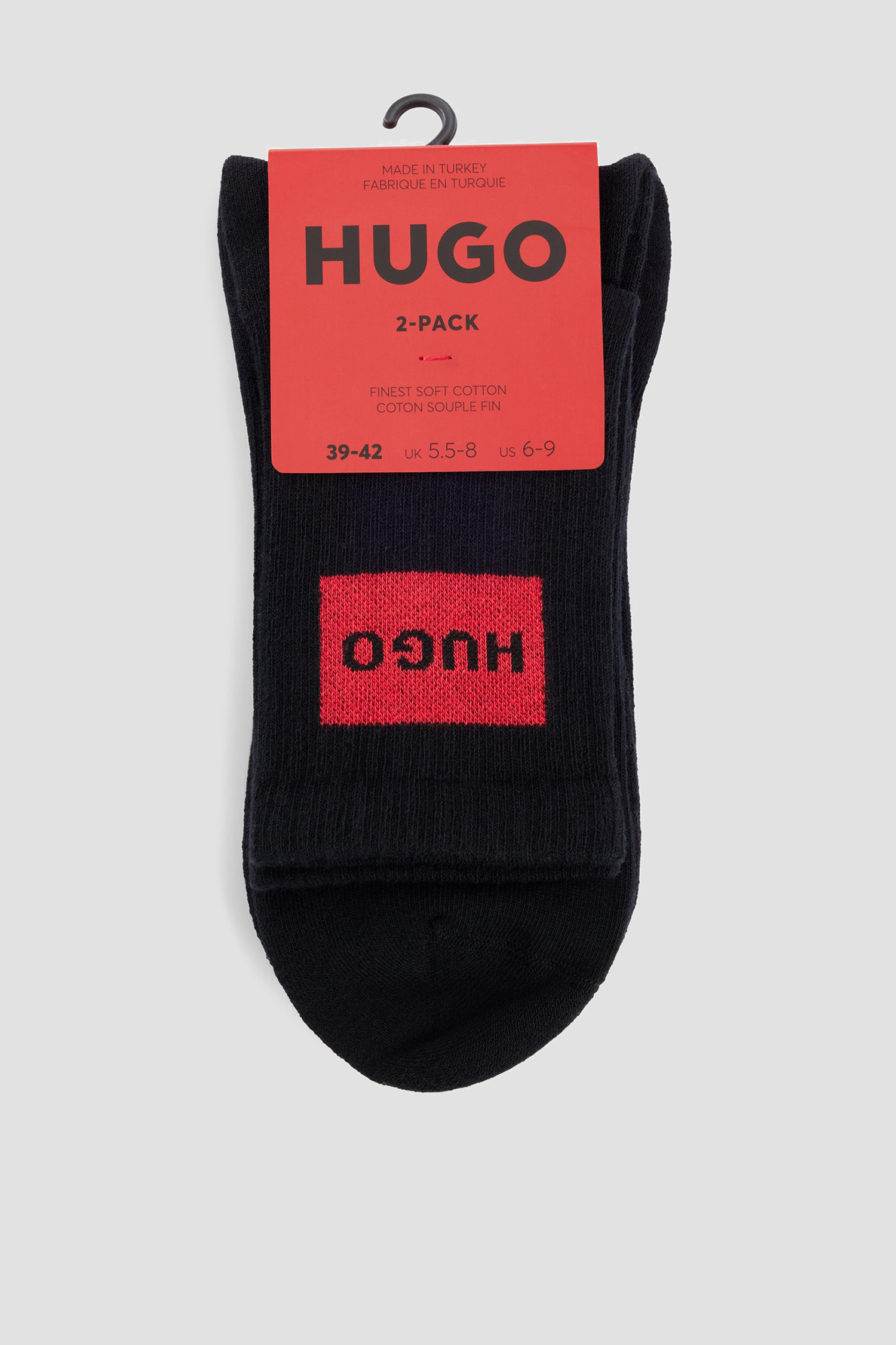 Женские черные носки (2 пары) HUGO 50510661;001