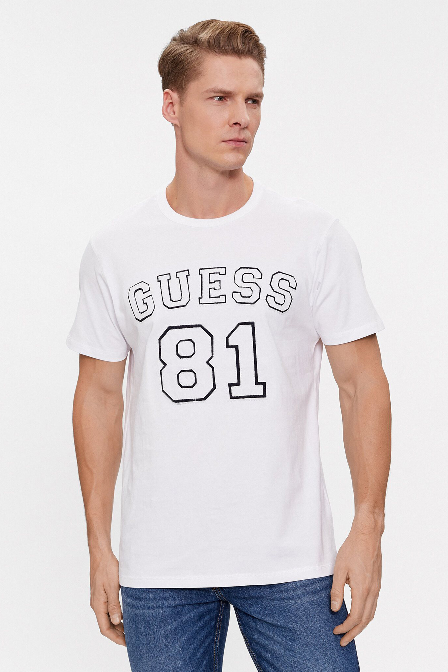 Мужская белая футболка Guess M4RI22.K8FQ4;G011