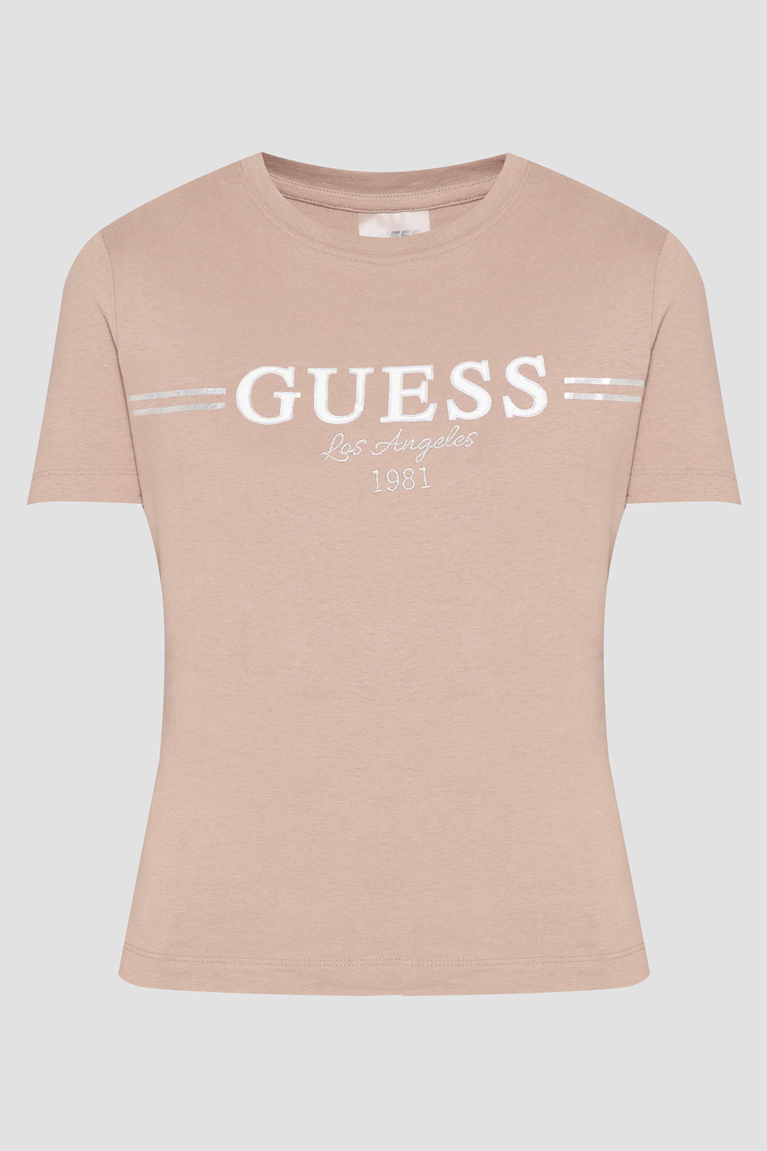 Жіноча бежева футболка Guess V5BI15.KA260;G1K8