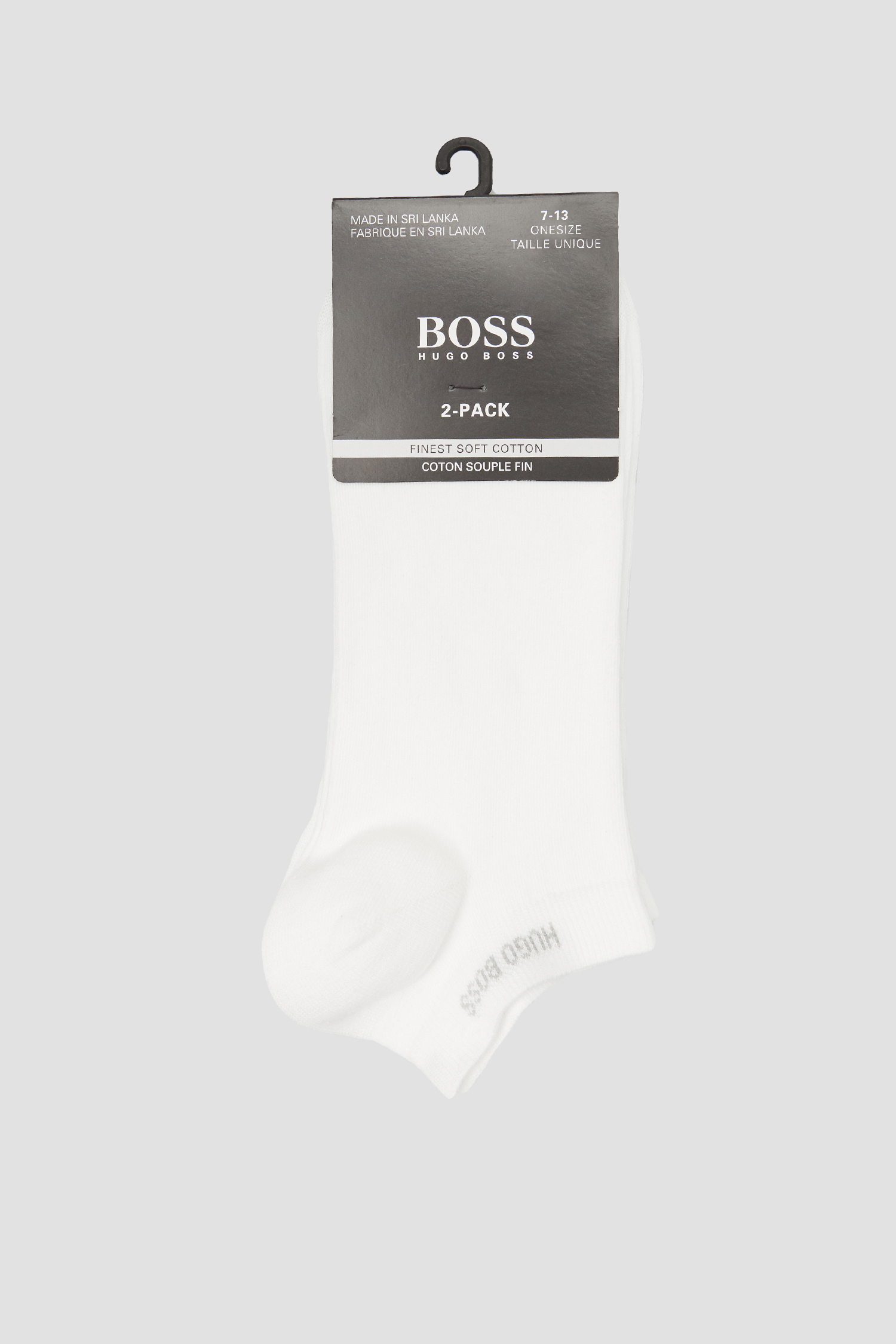 Мужские белые носки (2 пары) BOSS 50392015;100