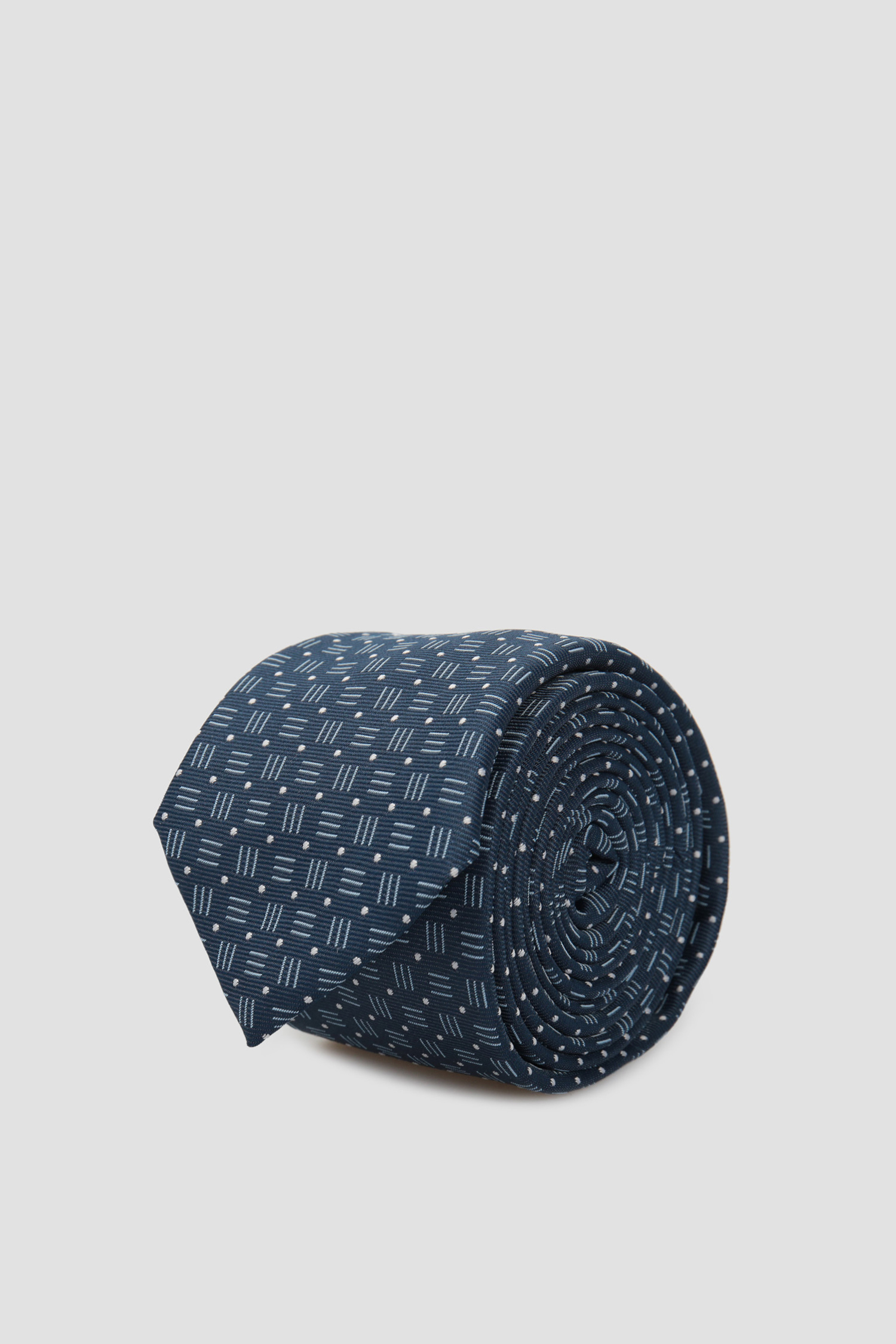 Чоловіча синя краватка з візерунком BOSS 50434855;403