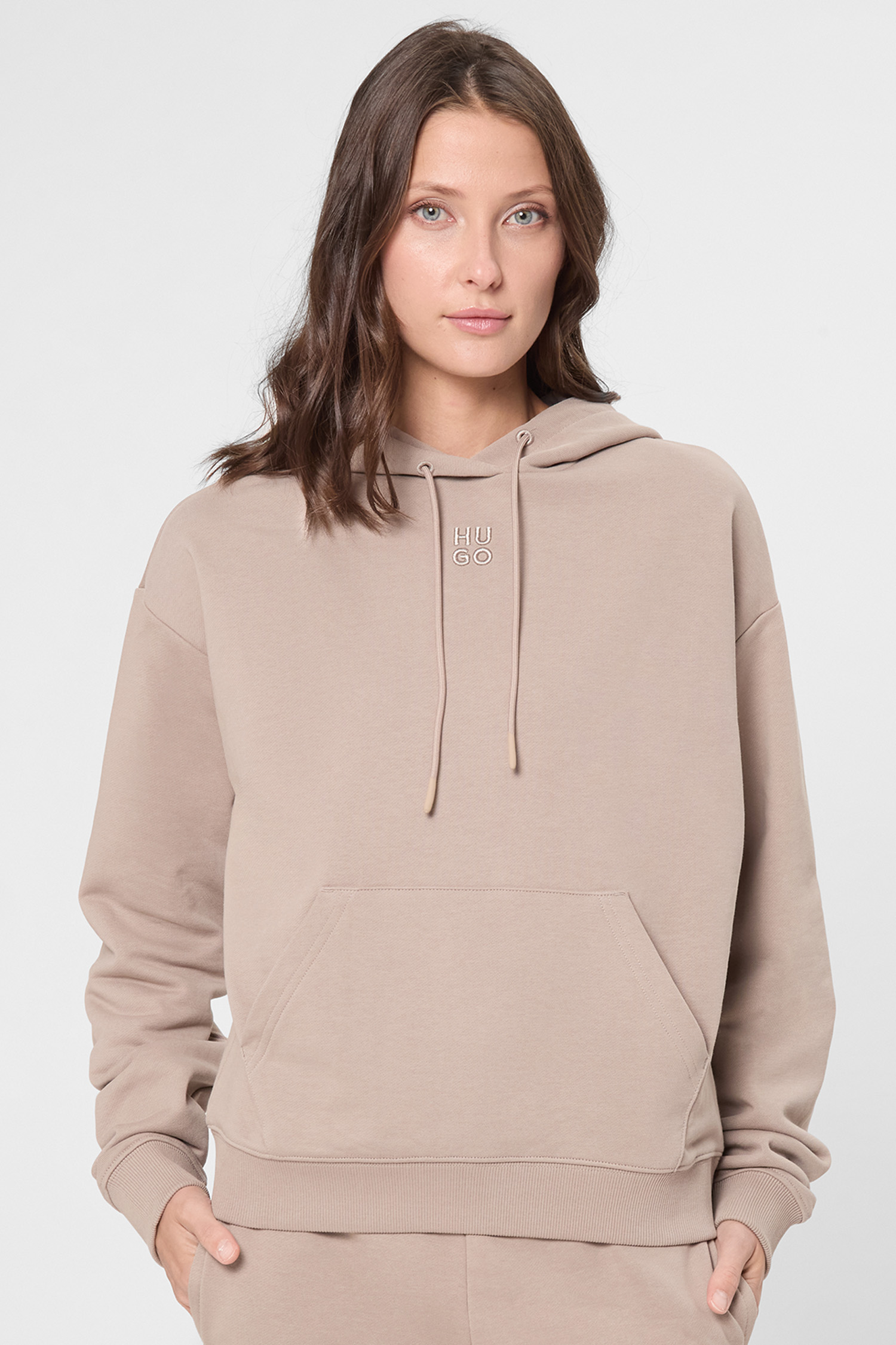 Женское бежевое худи HUGO 50522423;273