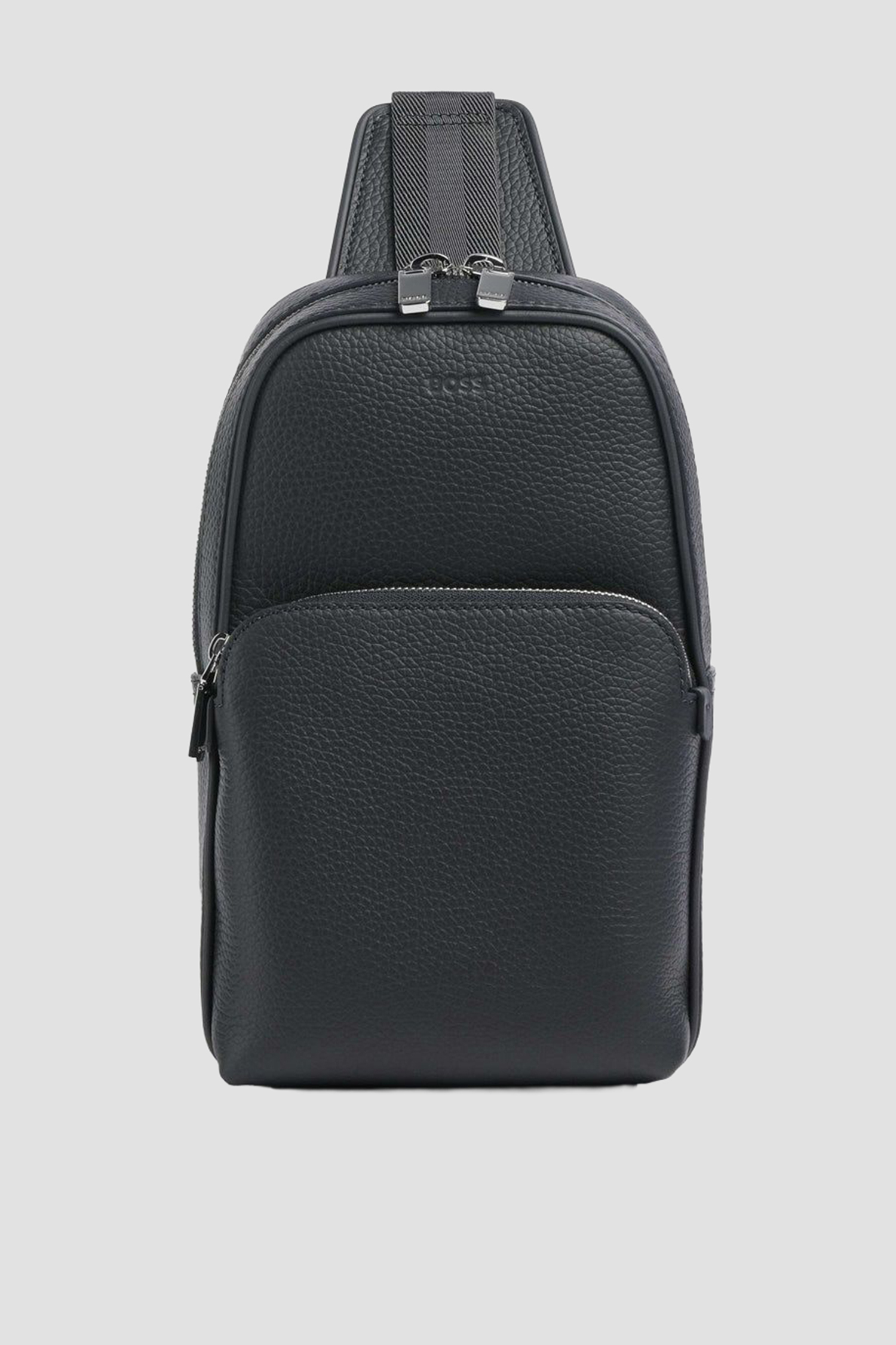 Чоловіча чорна шкіряна сумка BOSS 50536136;410