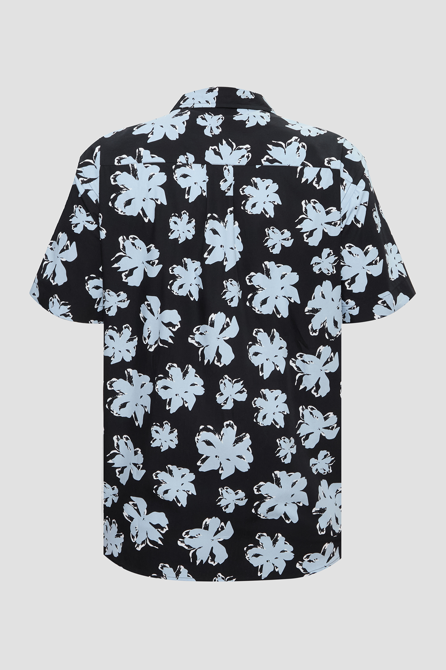 Мужская черная рубашка с узором Karl Lagerfeld 552624.605521;996