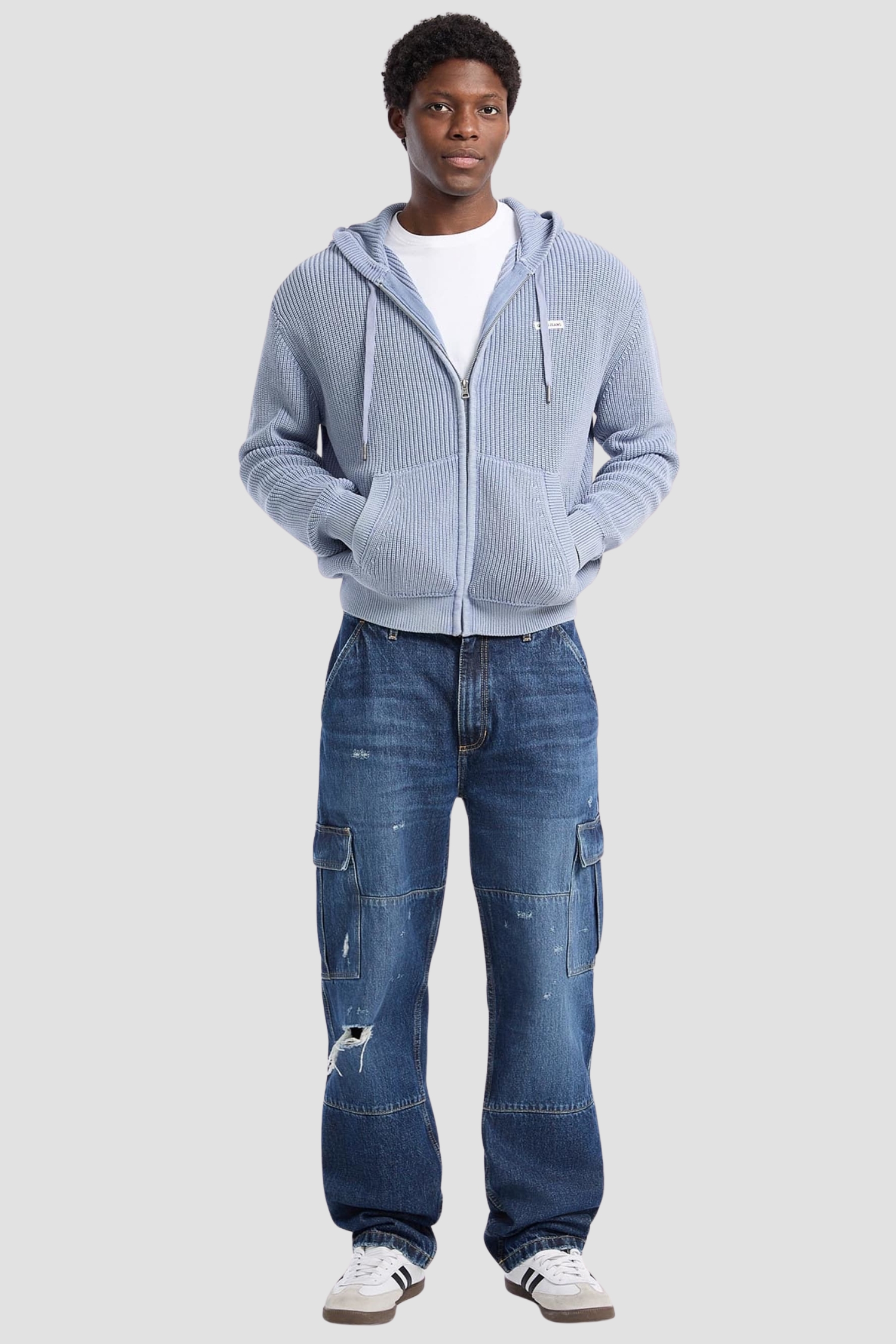 Мужской голубой свитер Guess Jeans M5YR20.Z3P41;IDWS