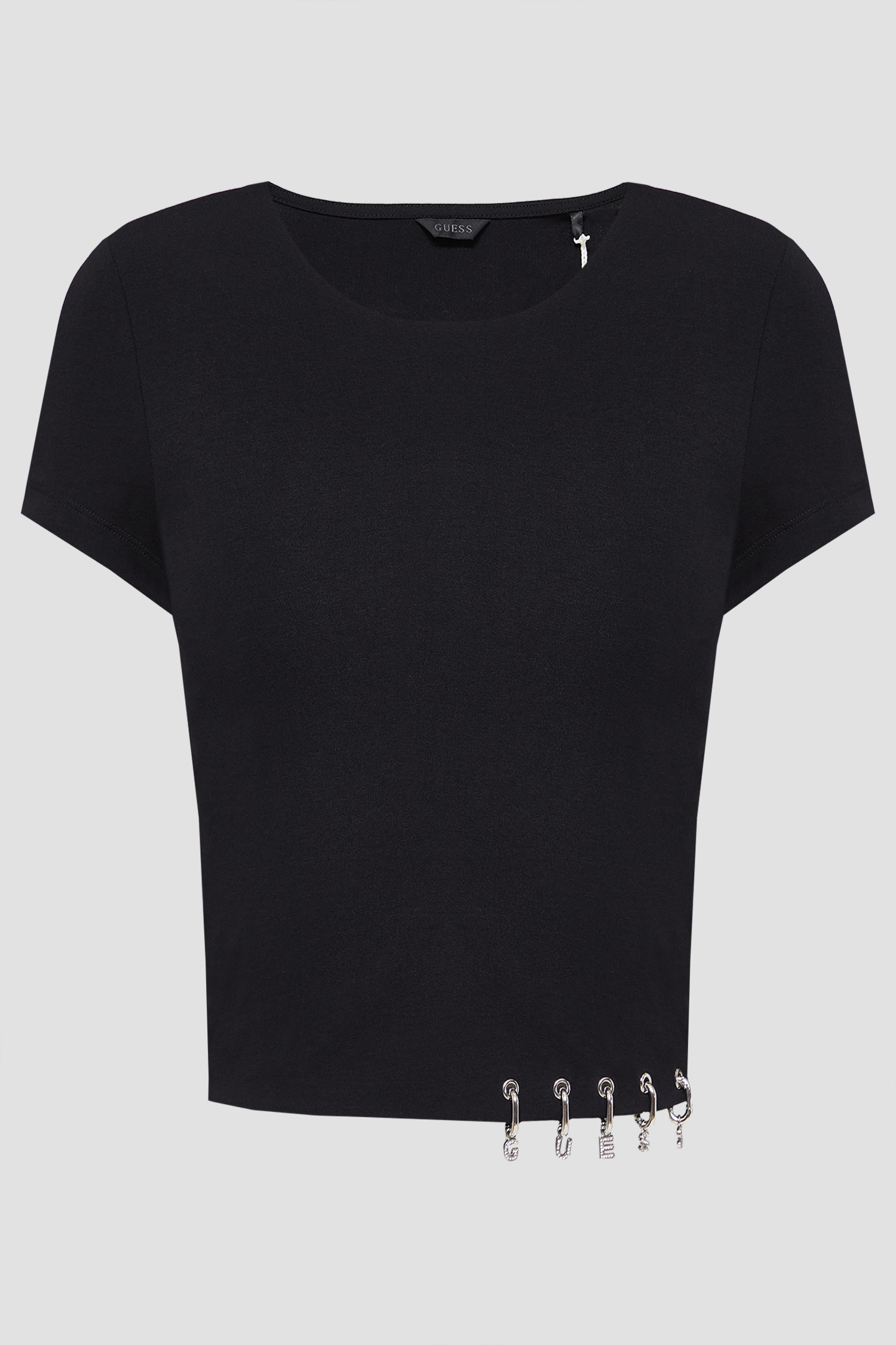 Жіноча чорна футболка Guess W6GP11.K2933;JBLK