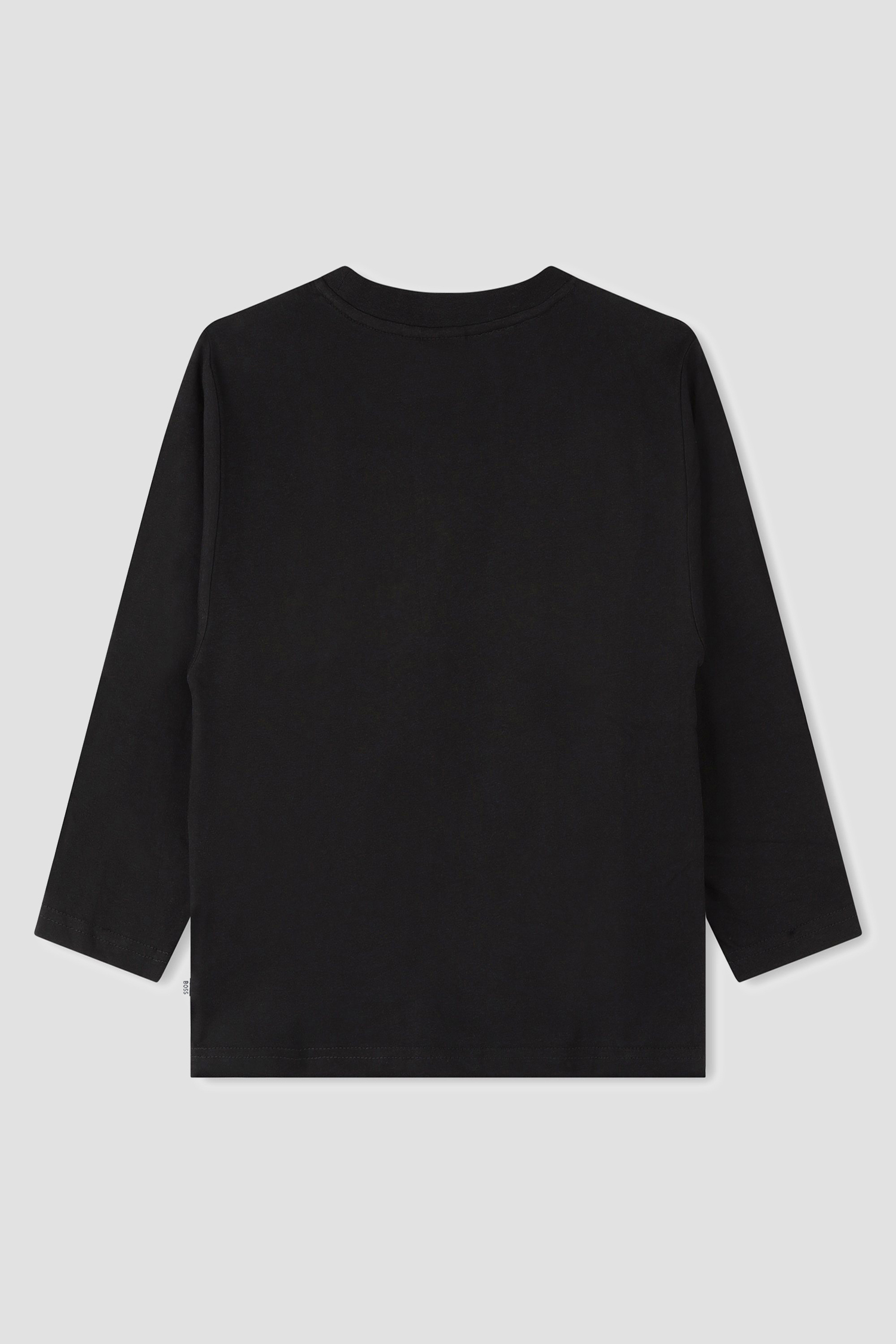 Детский черный лонгслив BOSS kids J25O75;09B