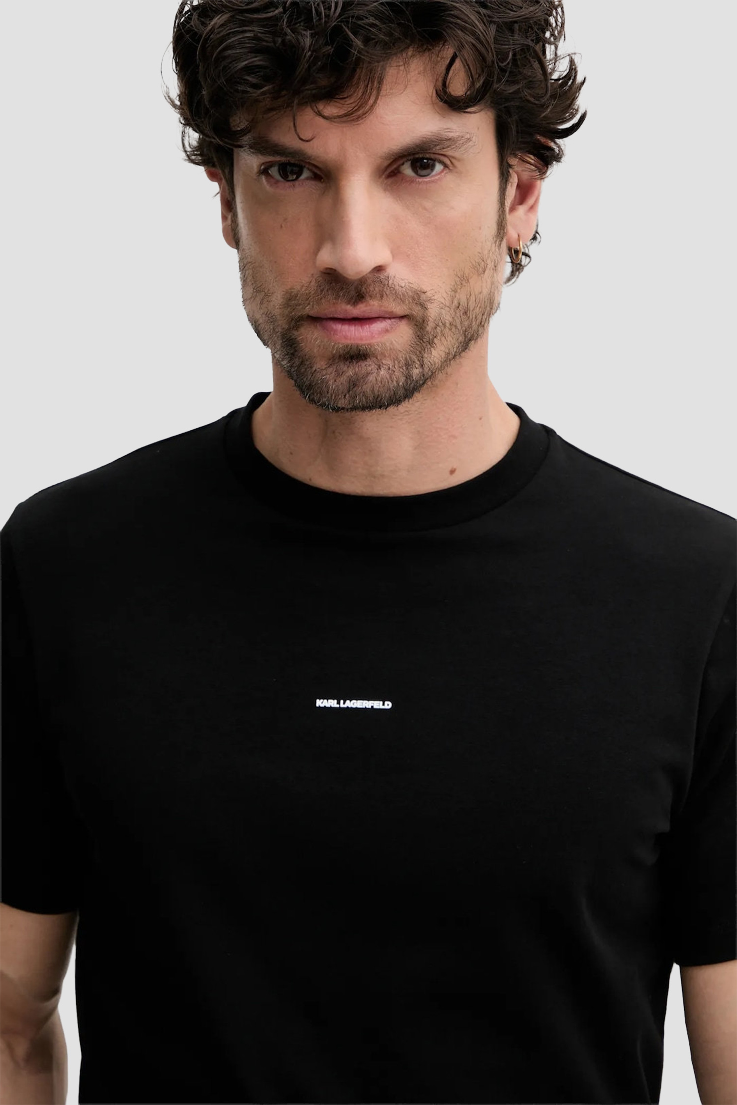 Мужская черная футболка Karl Lagerfeld 552235.755030;990