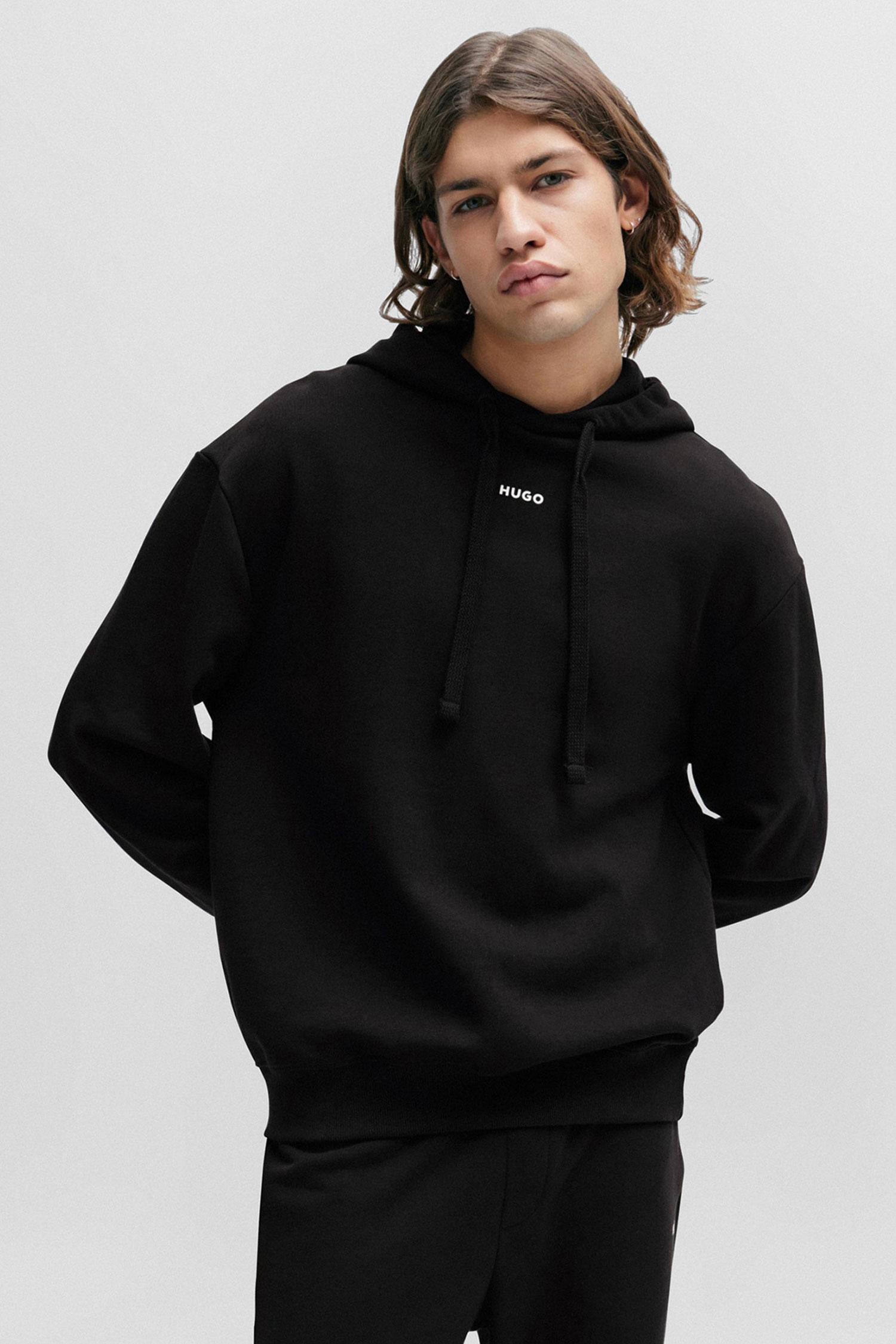 Чоловіче чорне худі HUGO 50486478;001