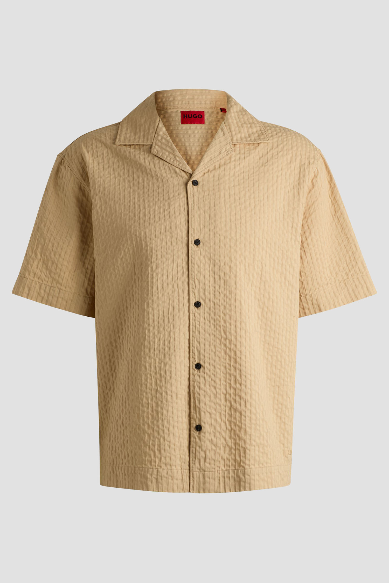 Мужская бежевая рубашка HUGO 50540137;285