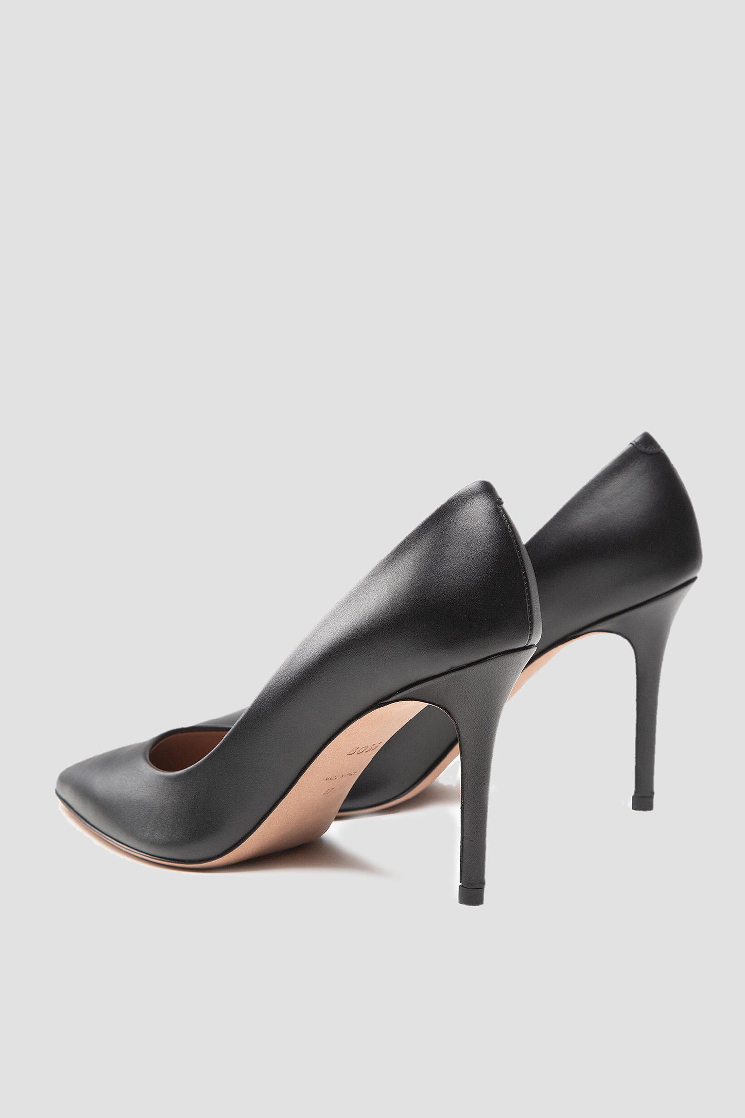 Женские черные кожаные лодочки BOSS 50470445;001