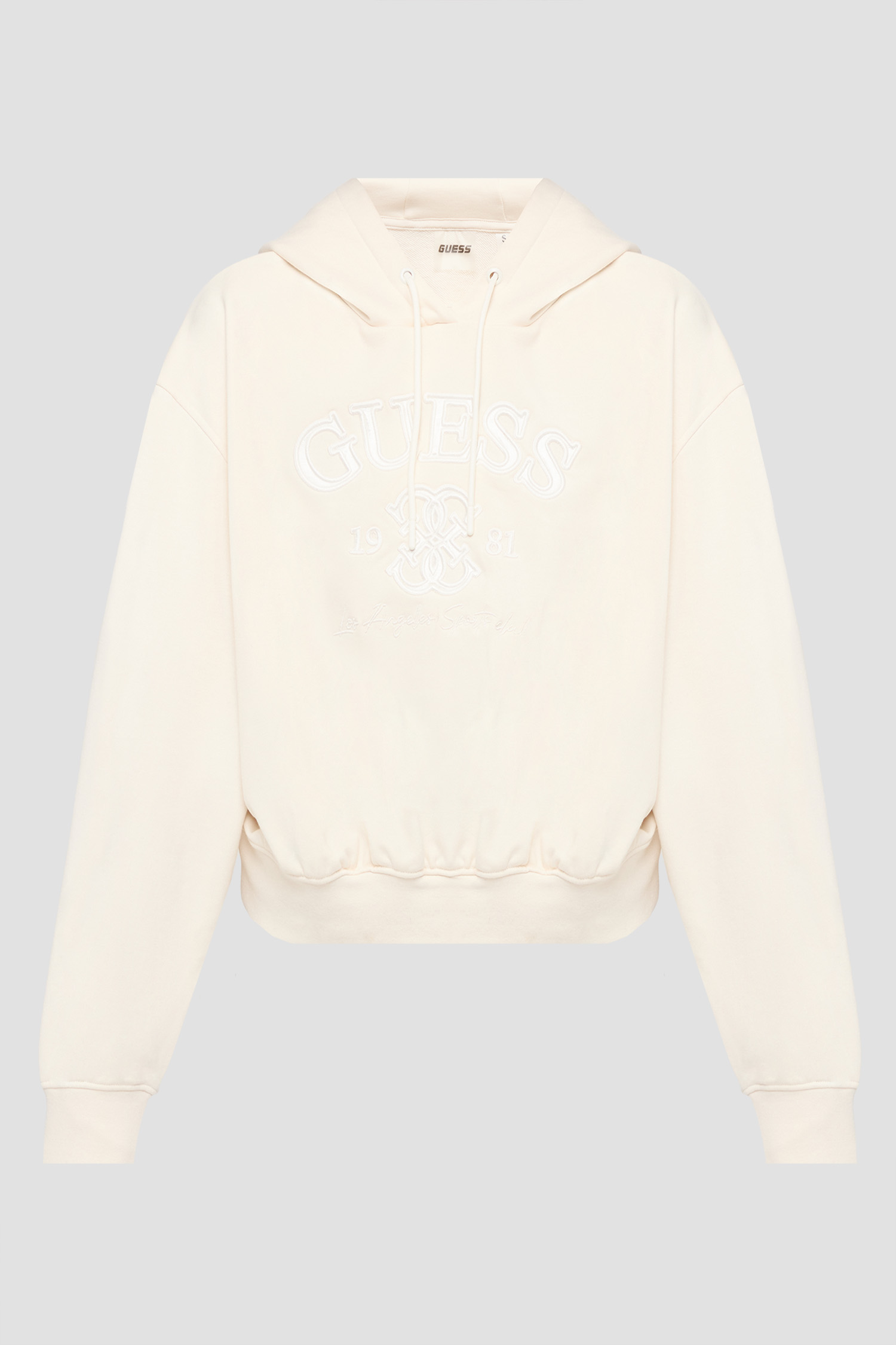 Женское белое худи Guess V6RQ03.KD761;G012