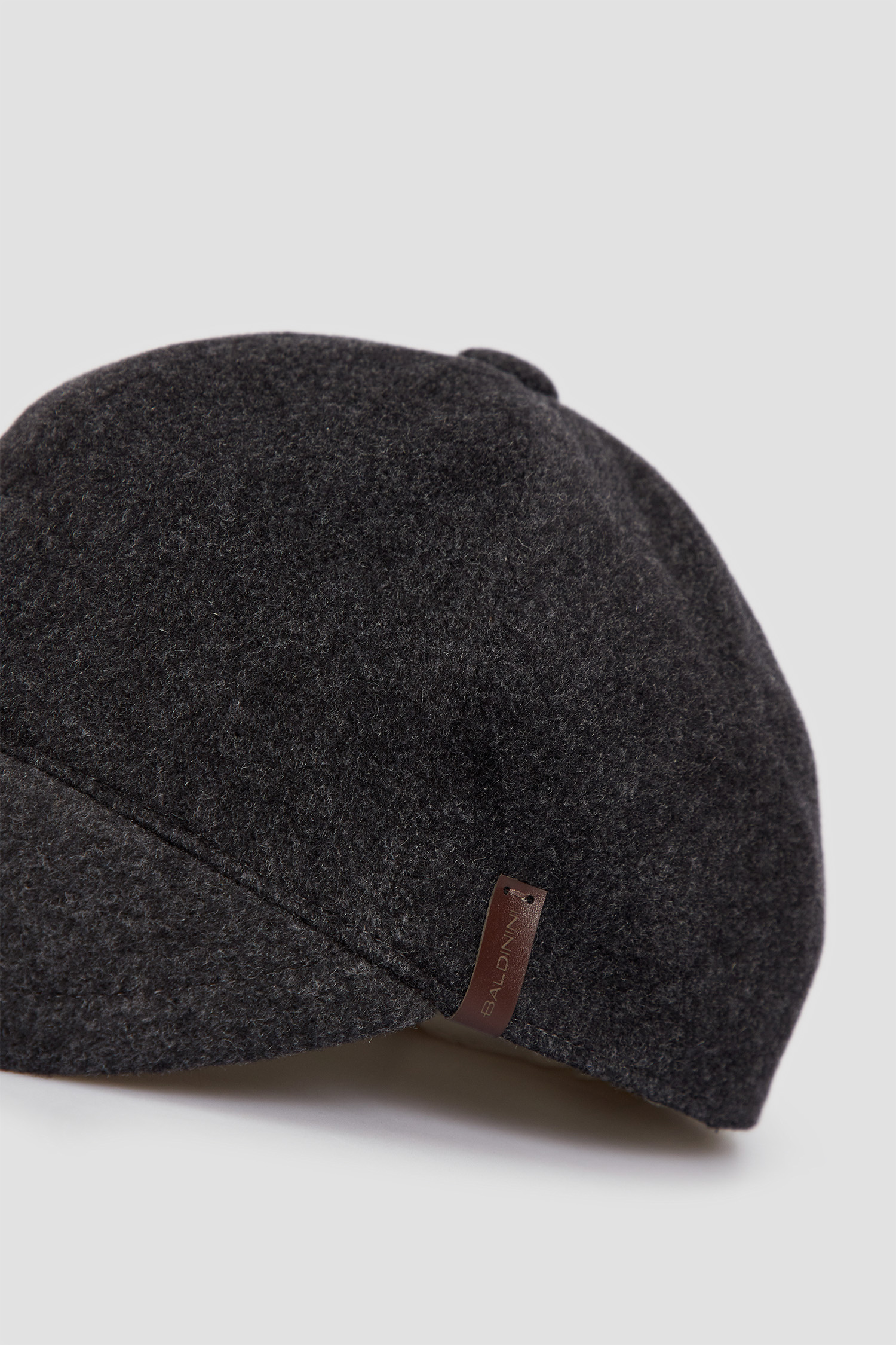 Мужская темно-серая шерстяная кепка BALDININI M3B029XXLANA;0010