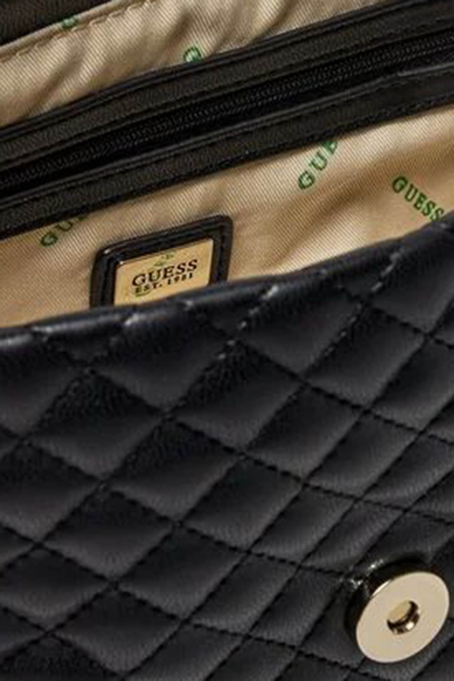 Жіноча чорна сумка Guess HWEQG9.54121;BLA