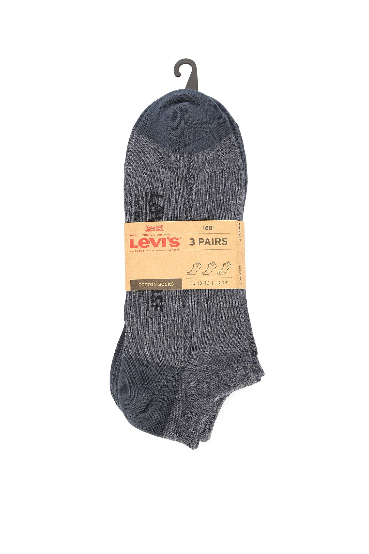Мужские синие носки (3 пары) Levi’s® 63022001;825