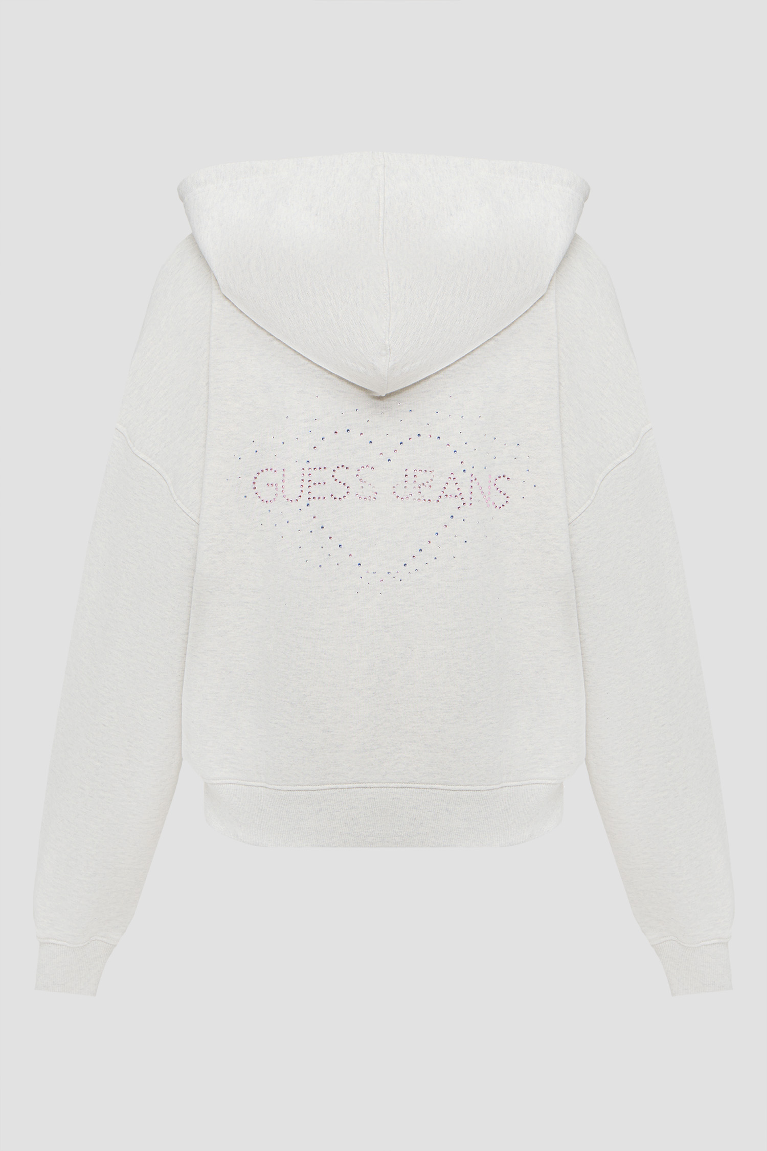 Женская светло-серая кофта на молнии Guess Jeans W6YQ10.K3872;H91N