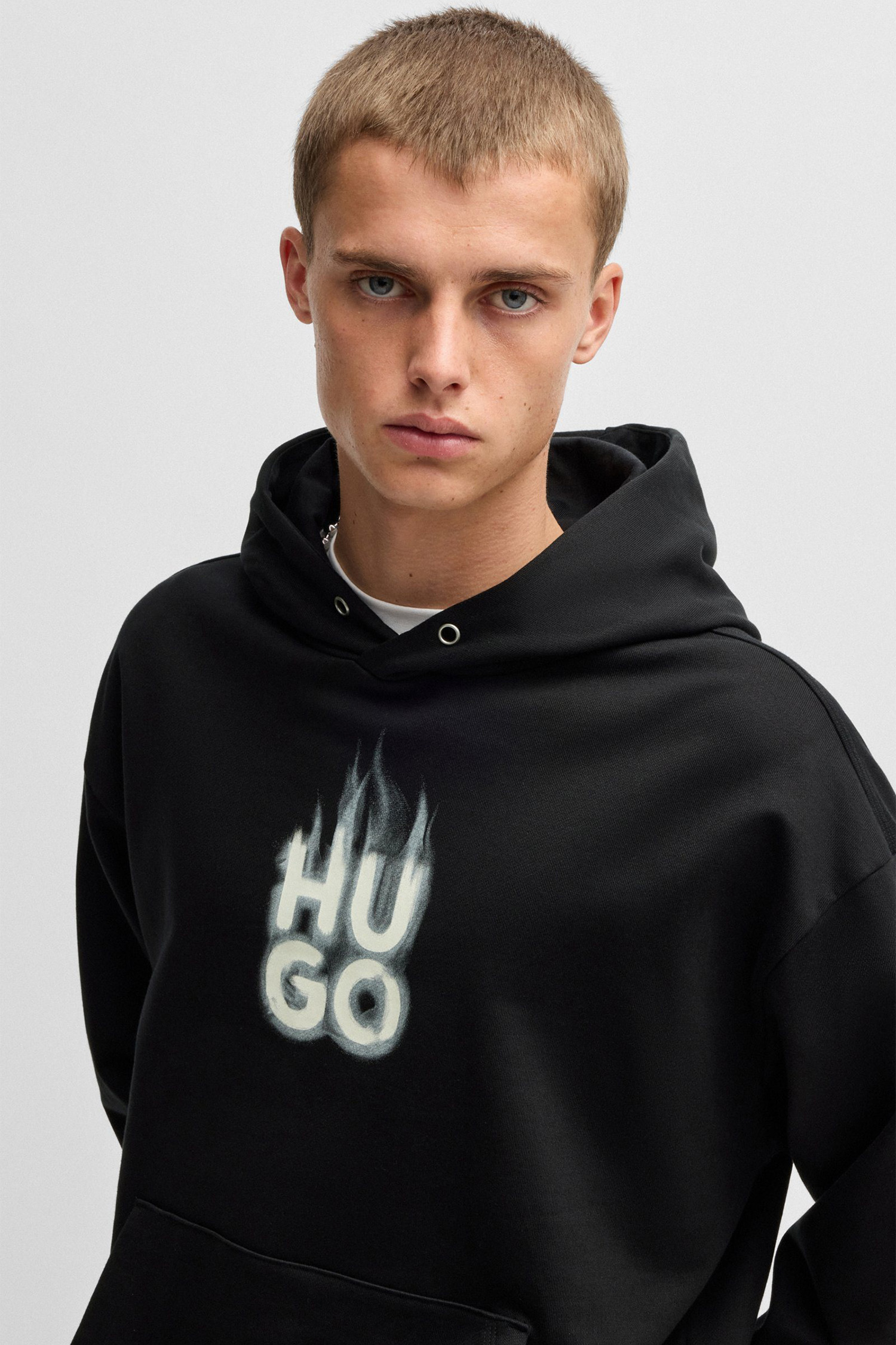 Чоловіче чорне худі HUGO 50530428;001
