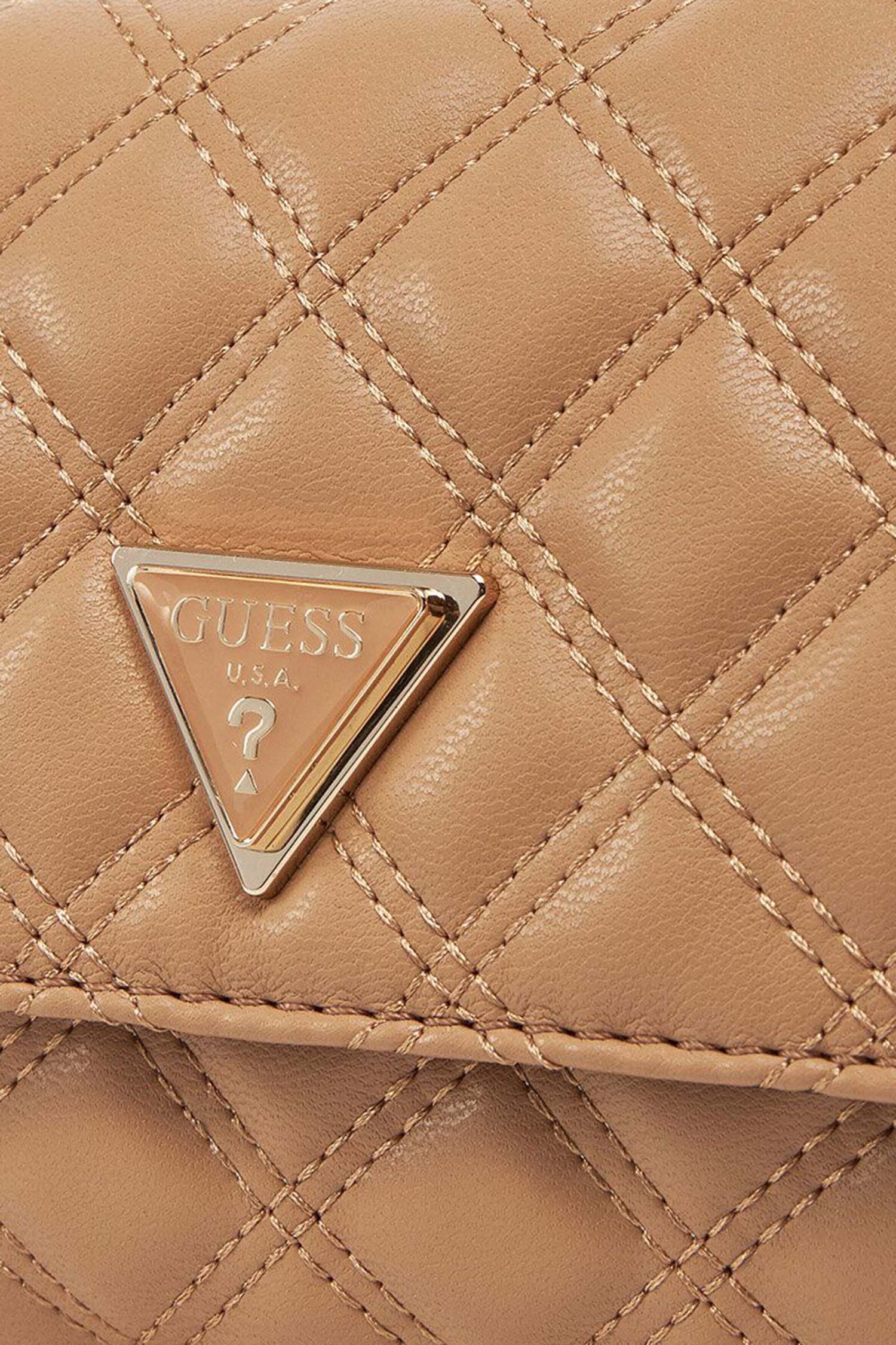 Женская бежевая сумка Guess HWQG87.48740;BEI