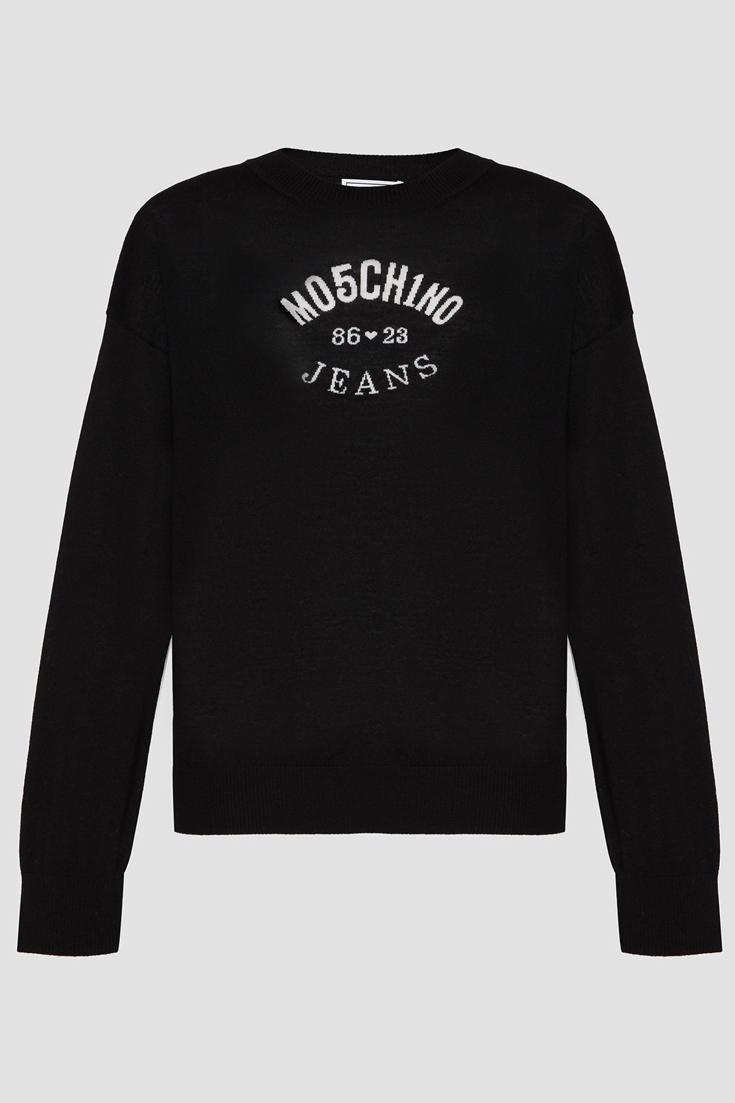 Жіночий чорний вовняний джемпер Moschino J0931.8700;3555