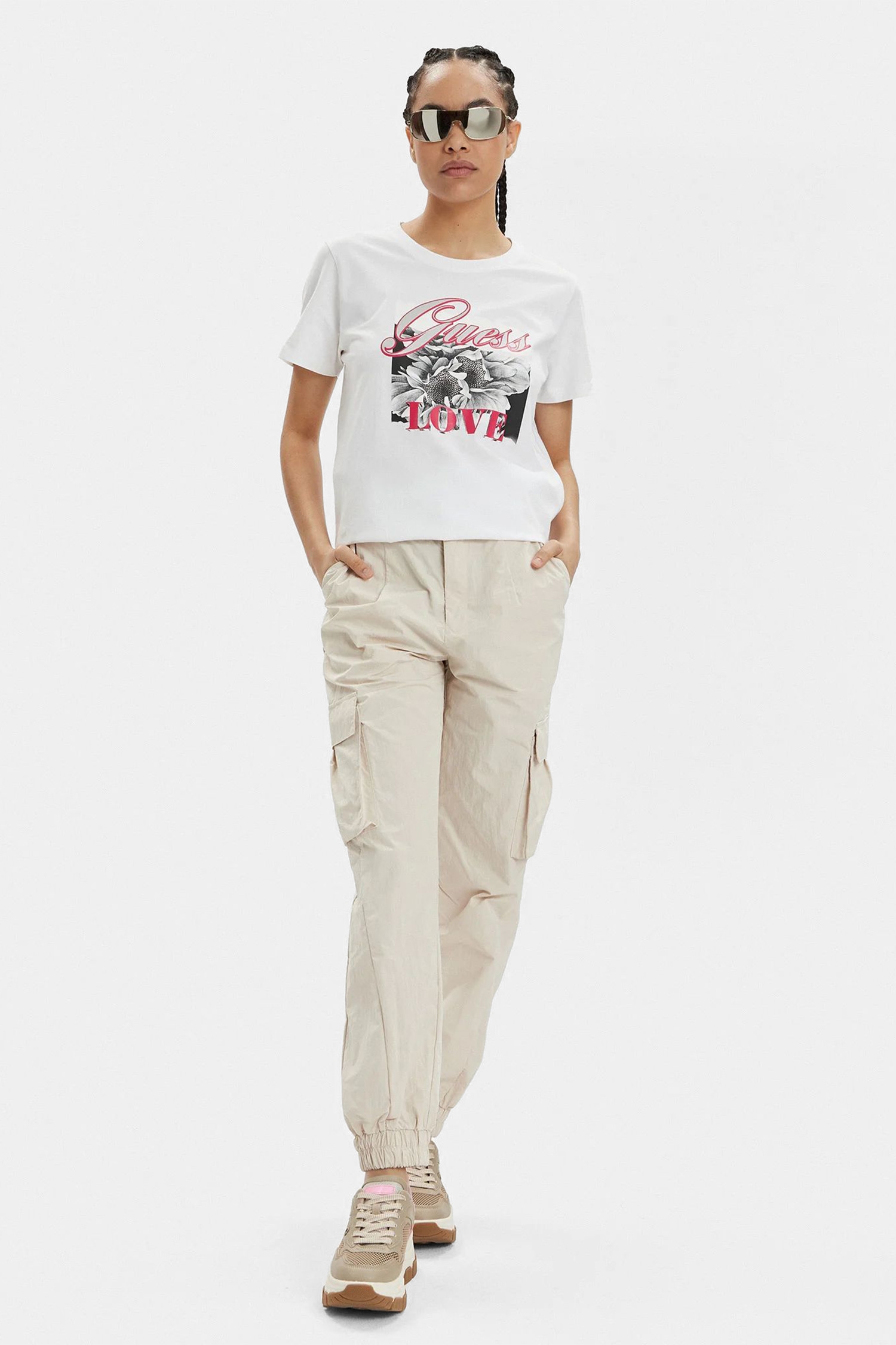 Женская белая футболка Guess W4GI17.I3Z14;F0BO