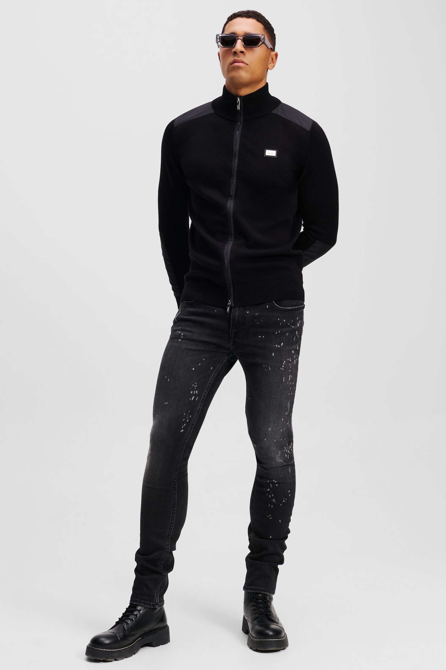 Мужской черный кардиган Karl Lagerfeld 551301.655086;990