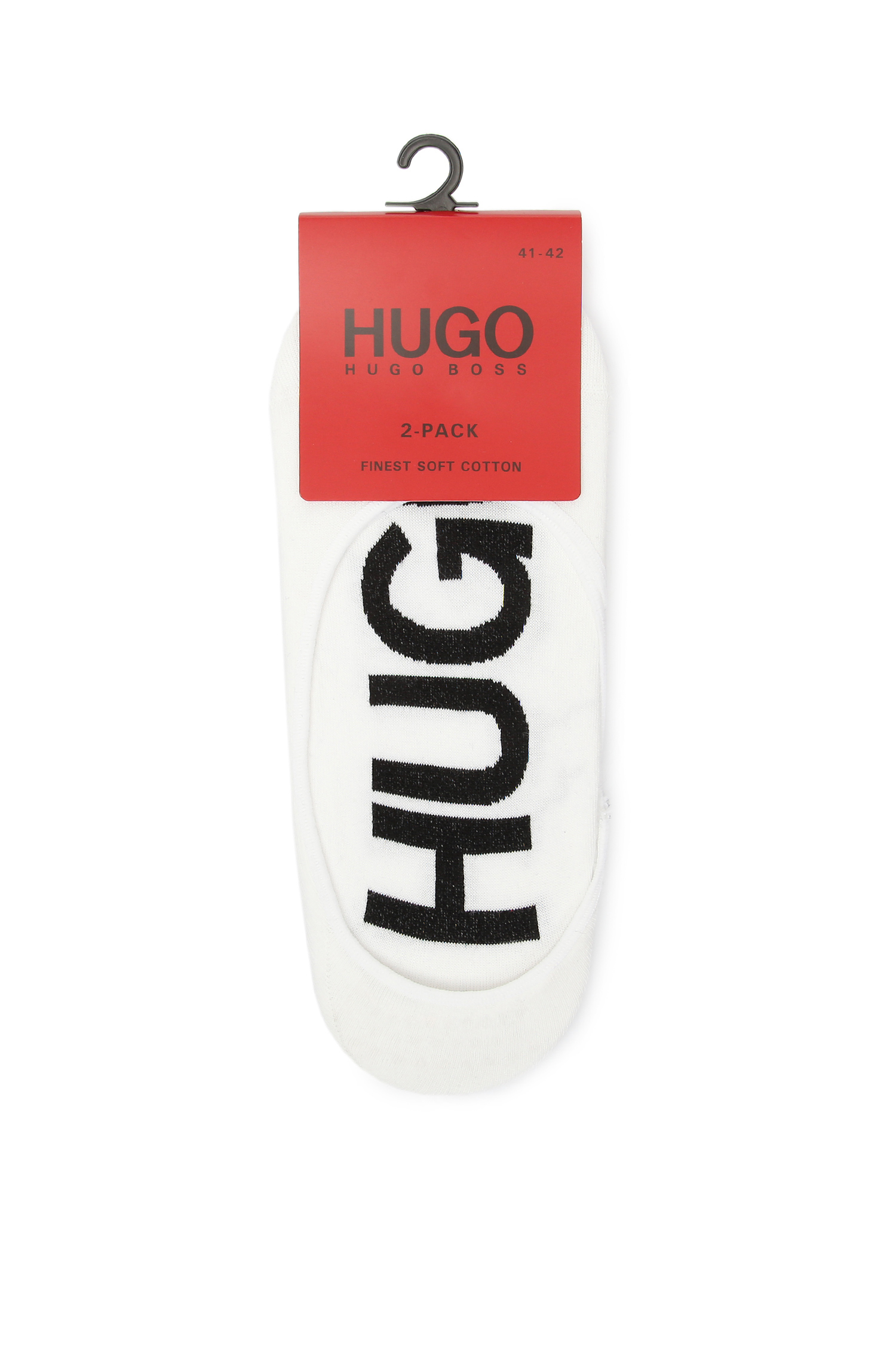 Белые следы для парней (2 пары) HUGO 50402063;100