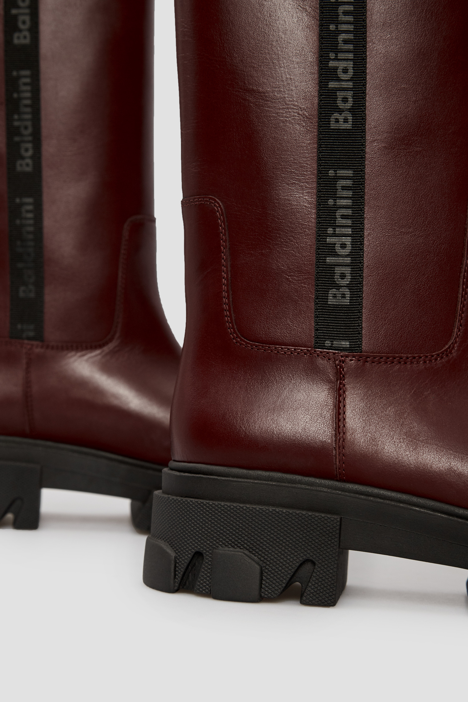 Жіночі бордові шкіряні чоботи BALDININI D2BS40VIGE;7046