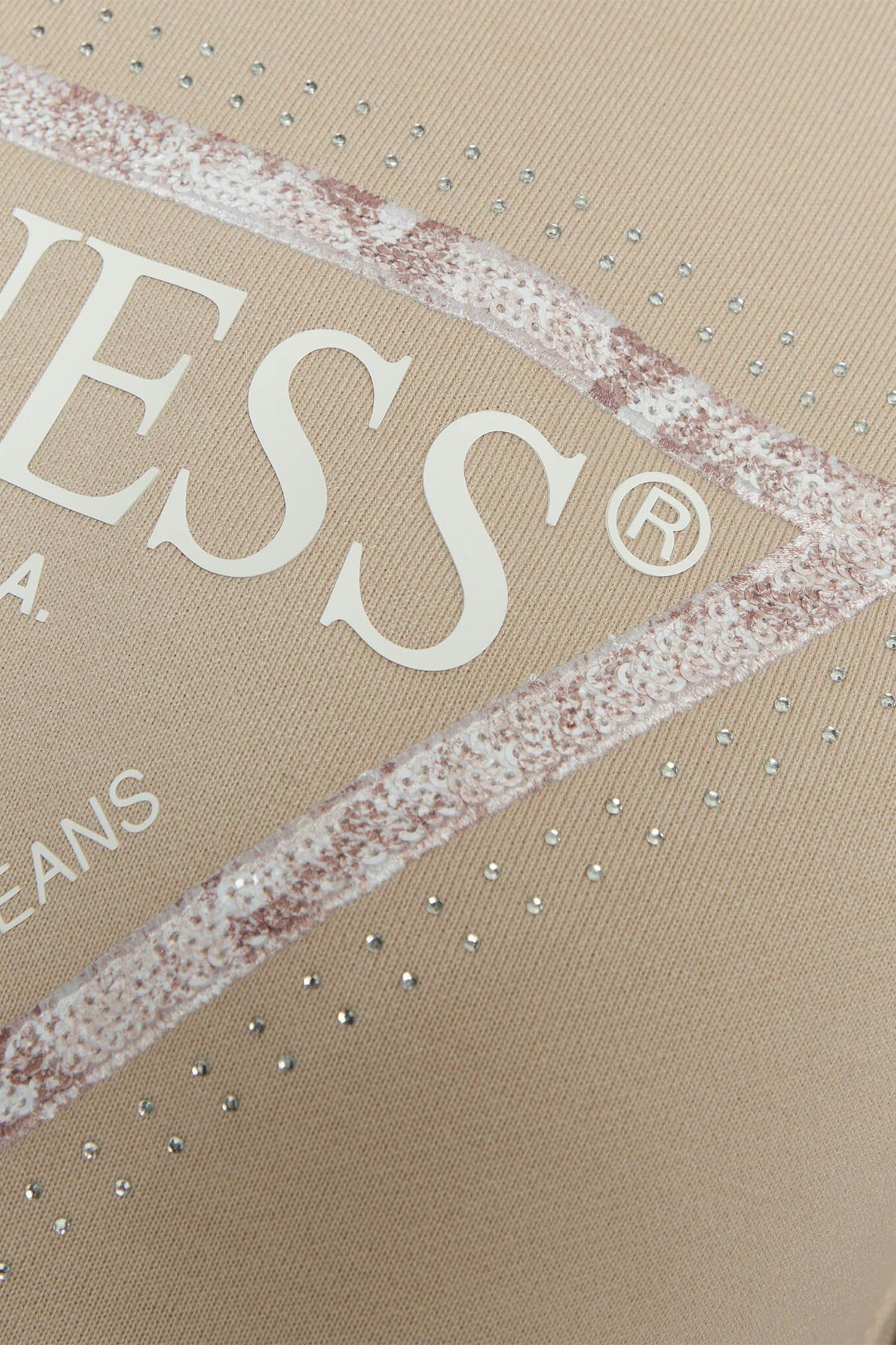 Женский бежевый свитшот Guess W5RQ09.K8802;A90F