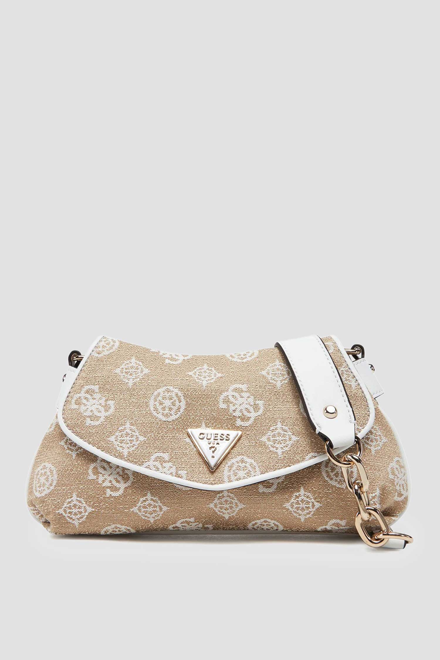 Женская бежевая сумка с узором Guess HWJG96.27190;WLO