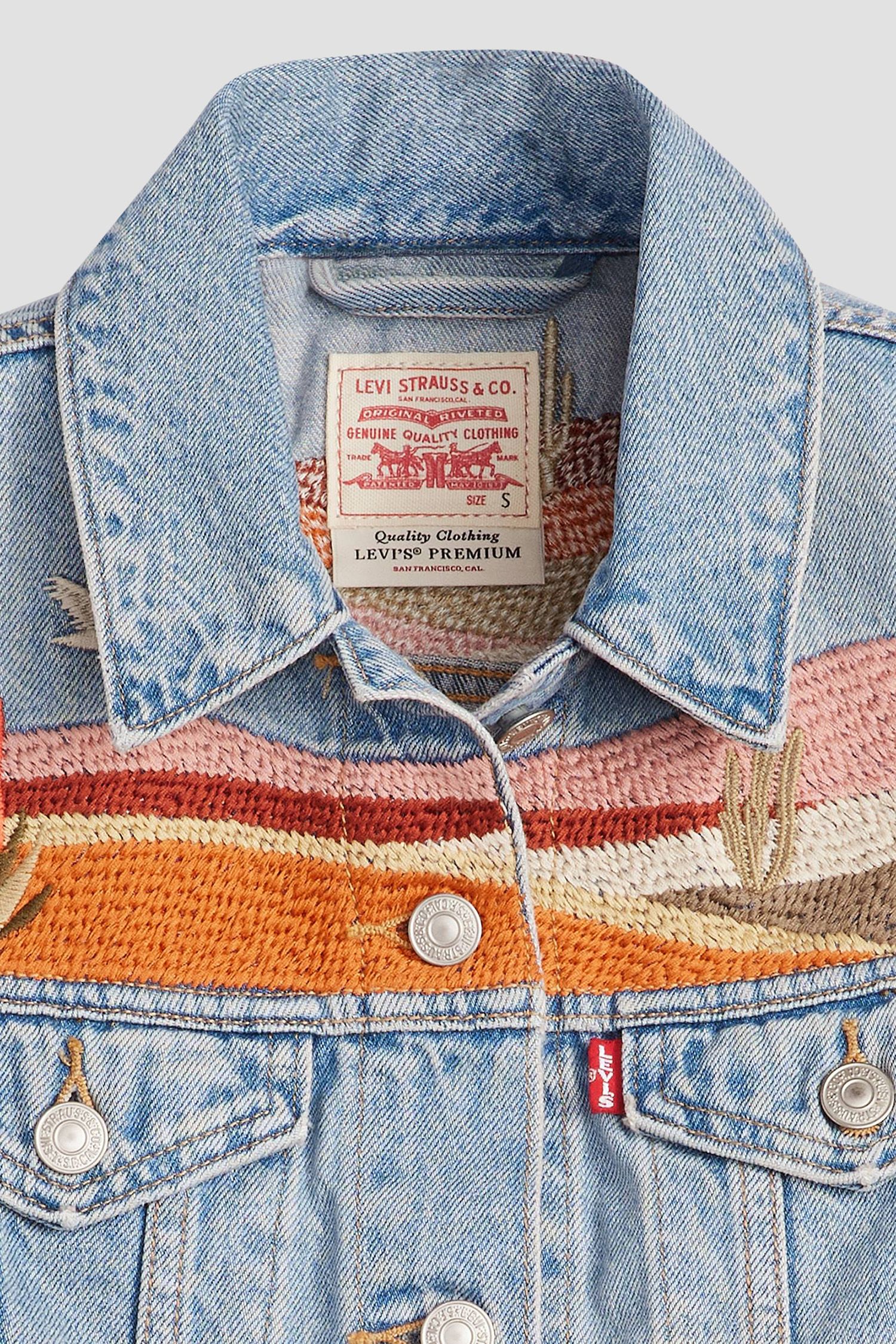 Женский голубой джинсовый жилет Levi’s® 002A7;0000