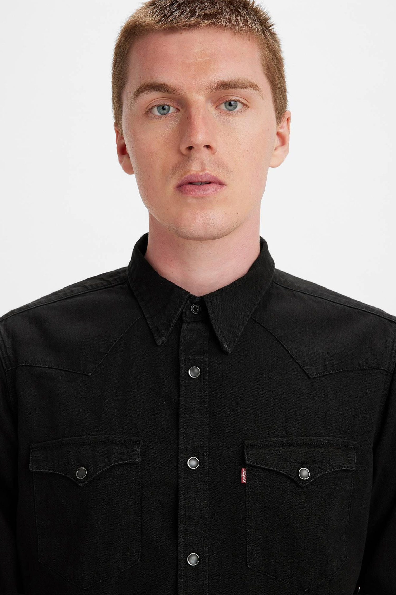 Мужская черная джинсовая рубашка Levi’s® 85744;0002 — Ultrashop